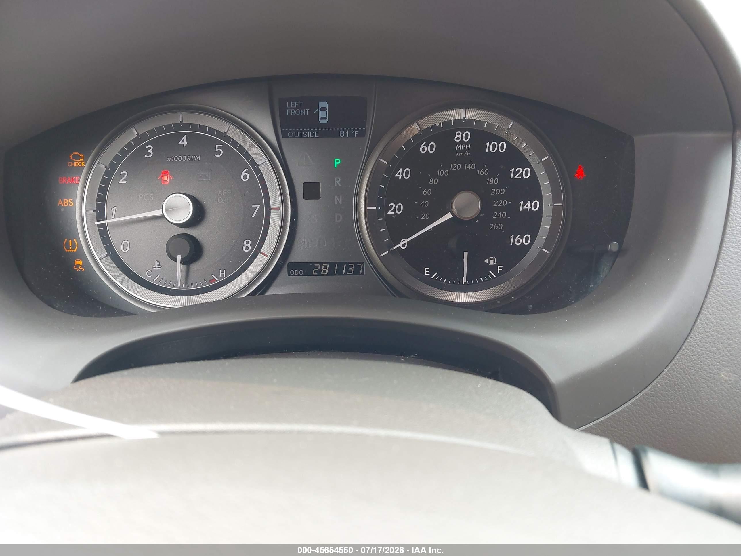 2008 Lexus Es 350   Красный vin: JTHBJ46G682231050