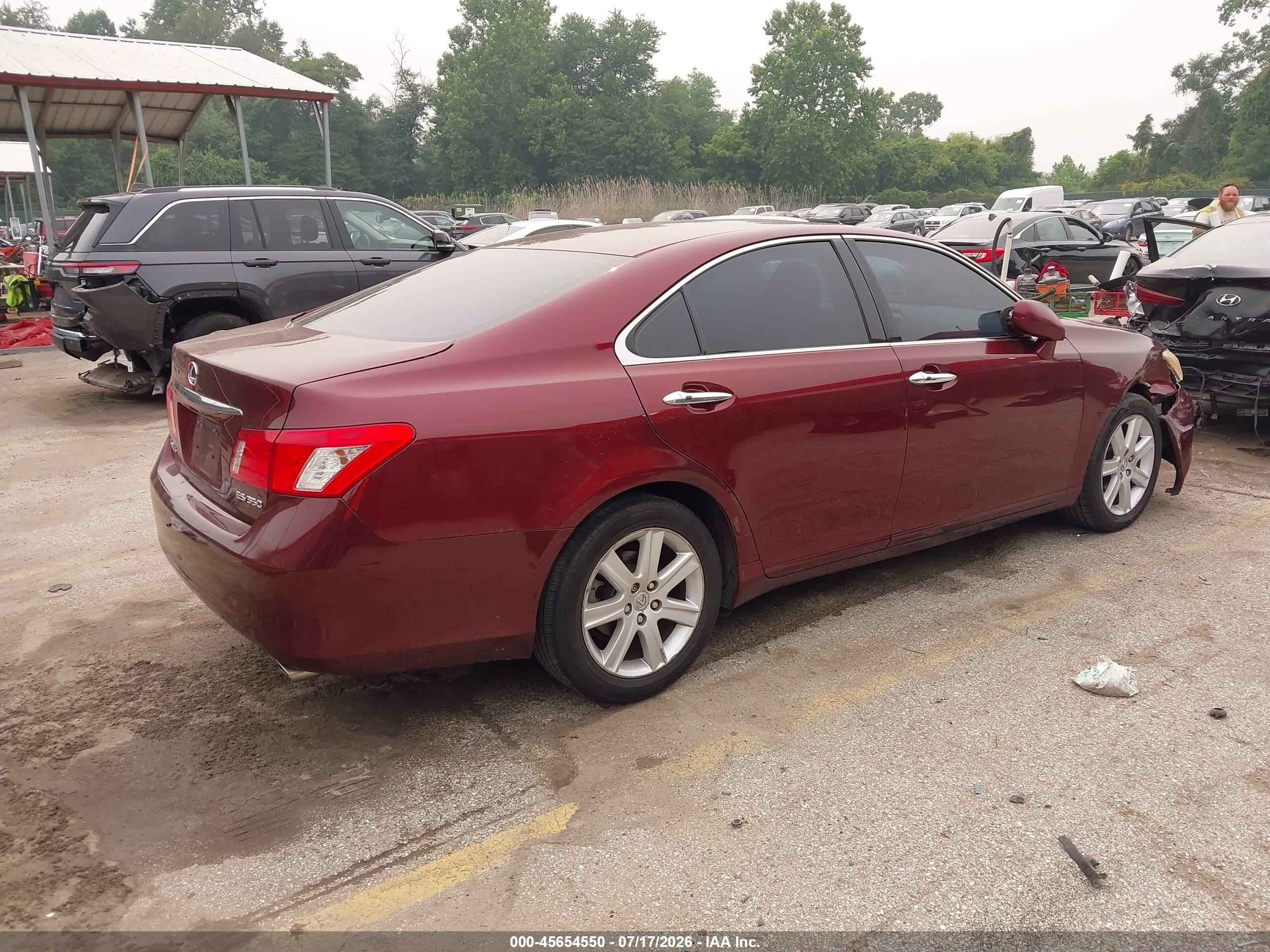 2008 Lexus Es 350   Красный vin: JTHBJ46G682231050