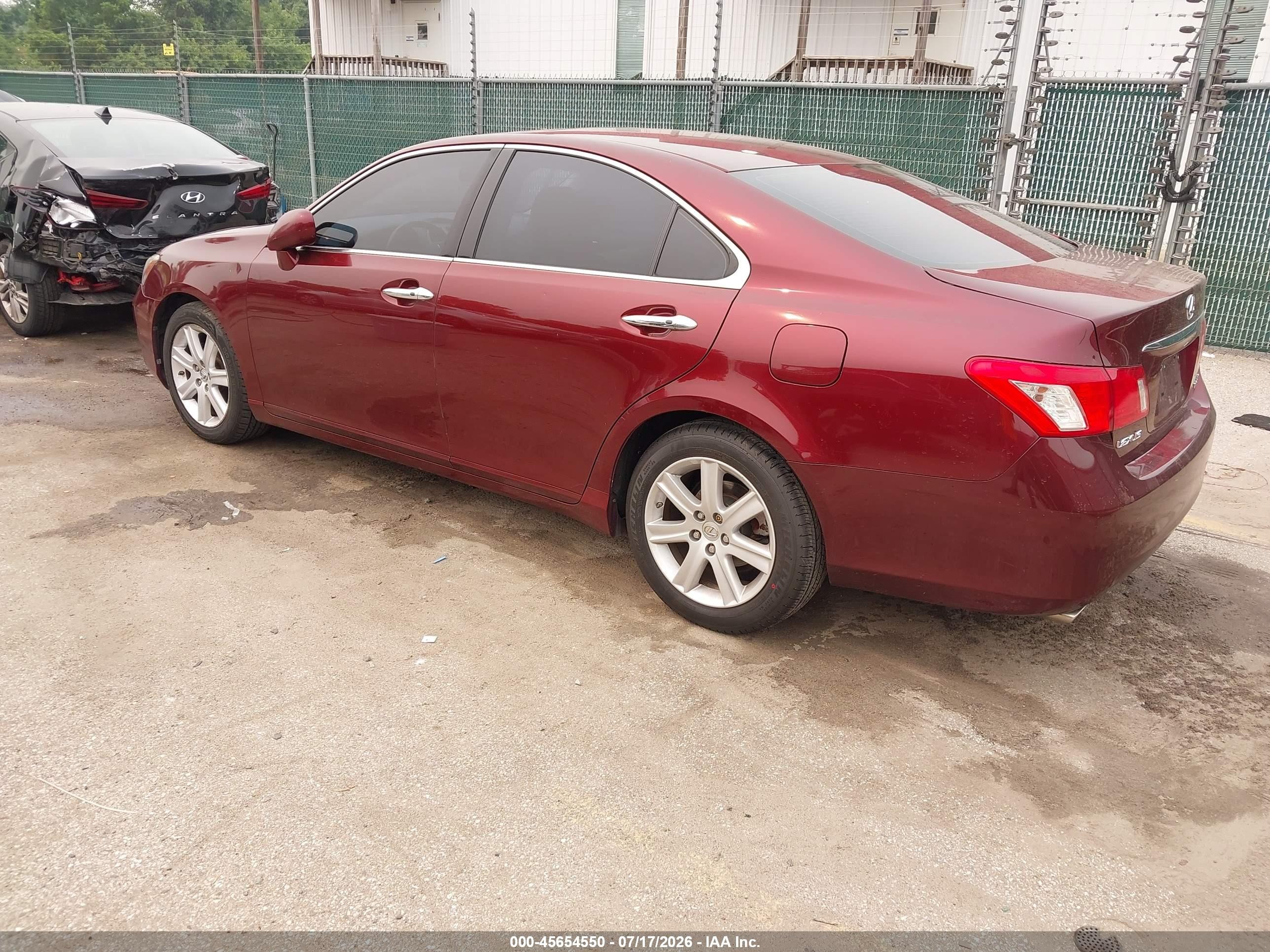 2008 Lexus Es 350   Красный vin: JTHBJ46G682231050