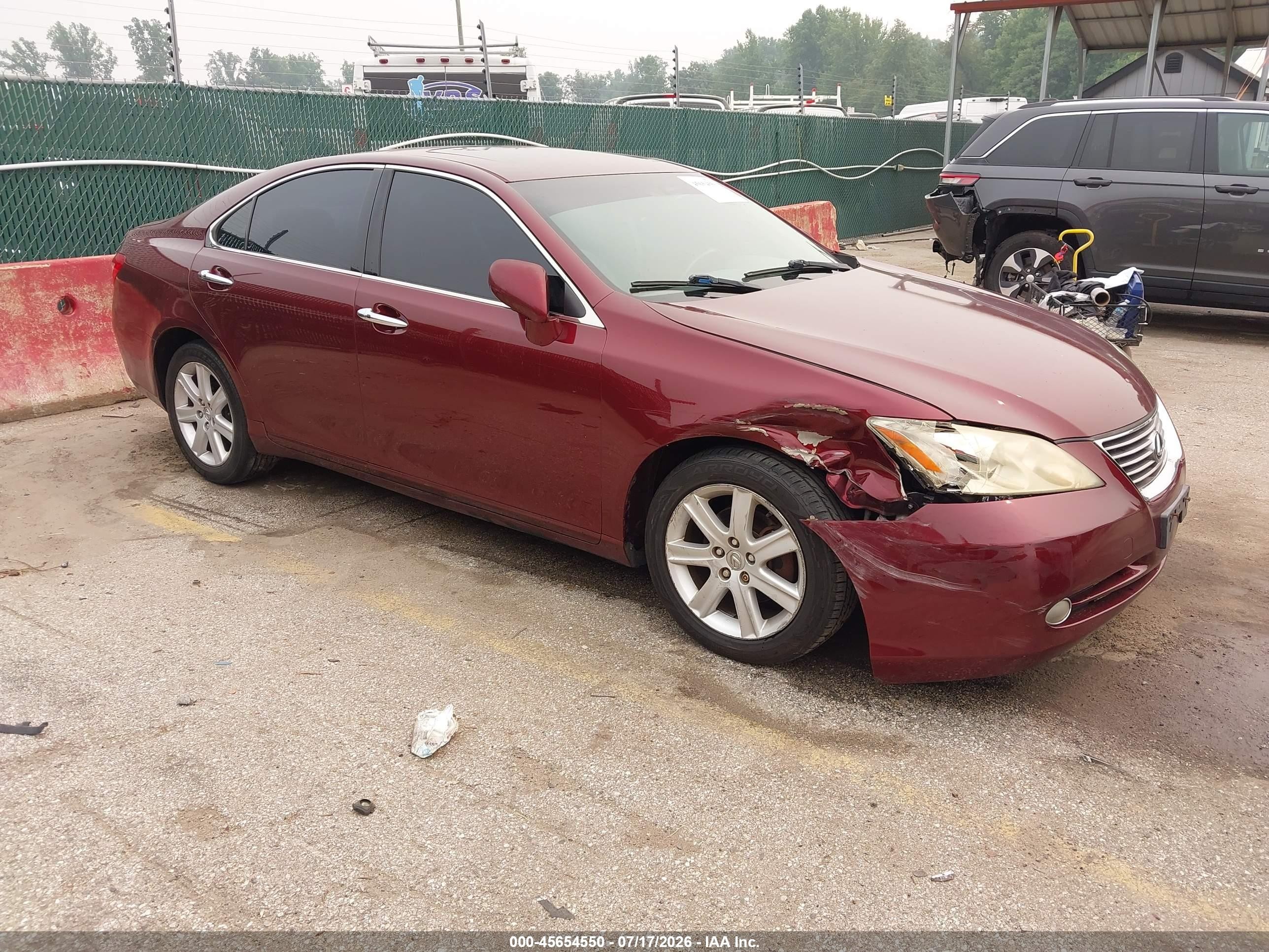 2008 Lexus Es 350   Красный vin: JTHBJ46G682231050