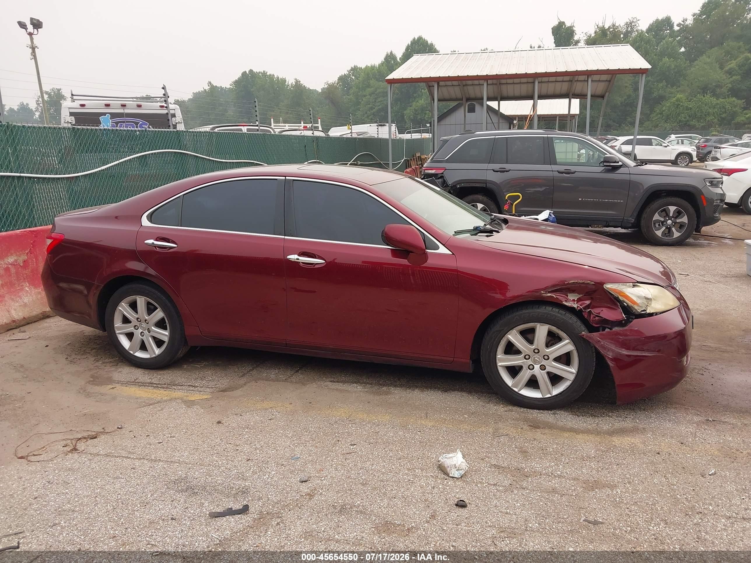 2008 Lexus Es 350   Красный vin: JTHBJ46G682231050