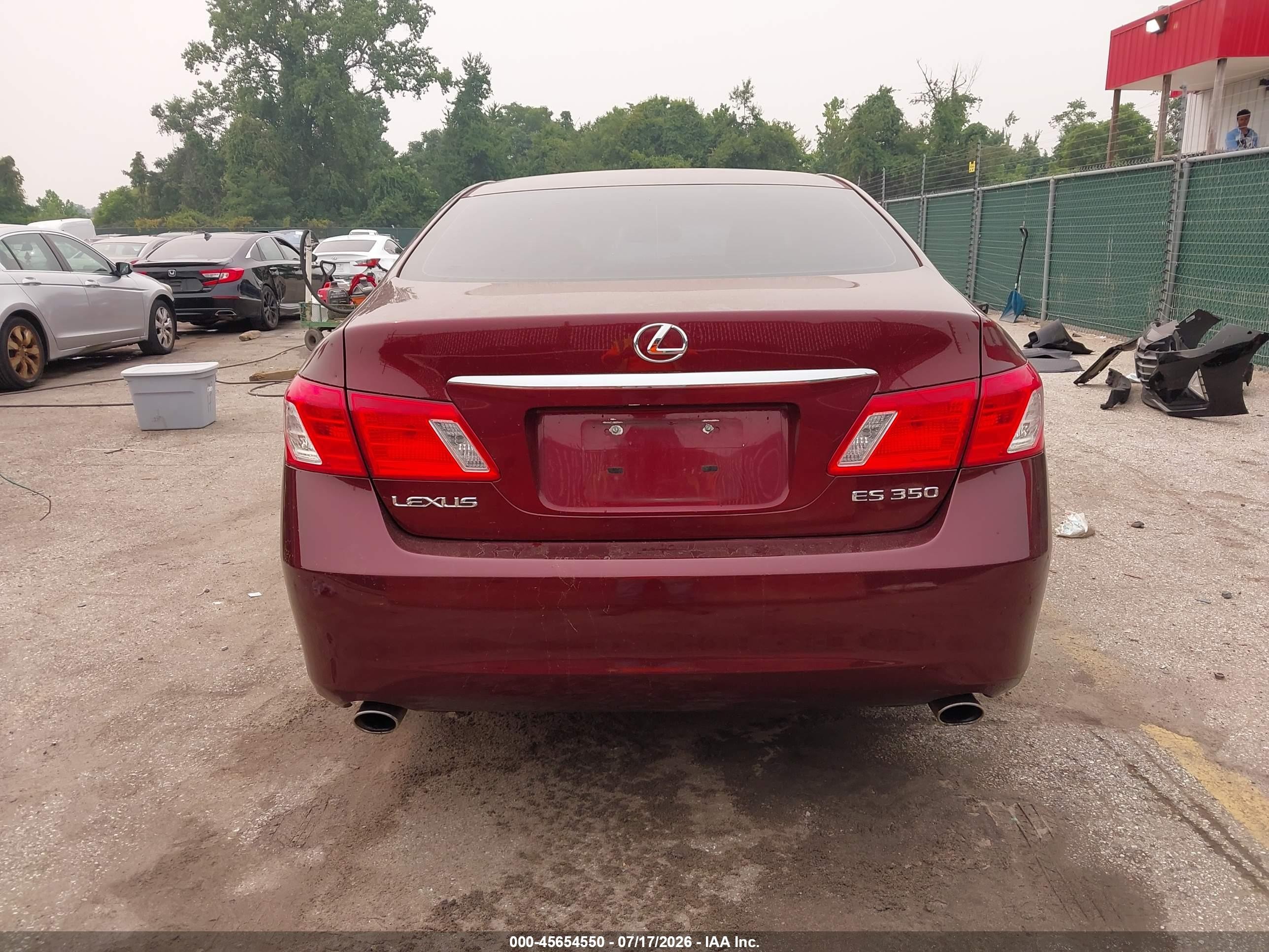 2008 Lexus Es 350   Красный vin: JTHBJ46G682231050