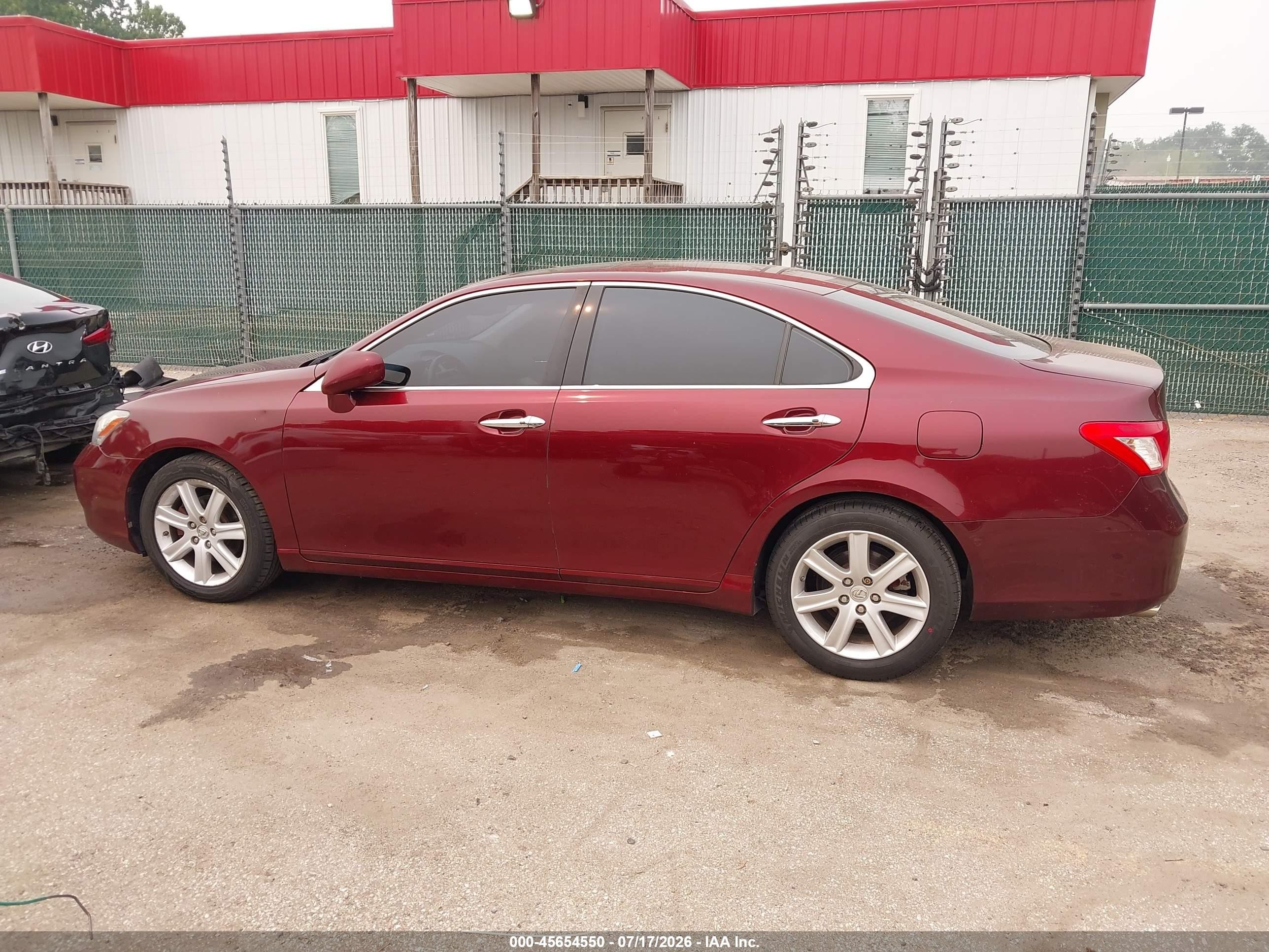 2008 Lexus Es 350   Красный vin: JTHBJ46G682231050