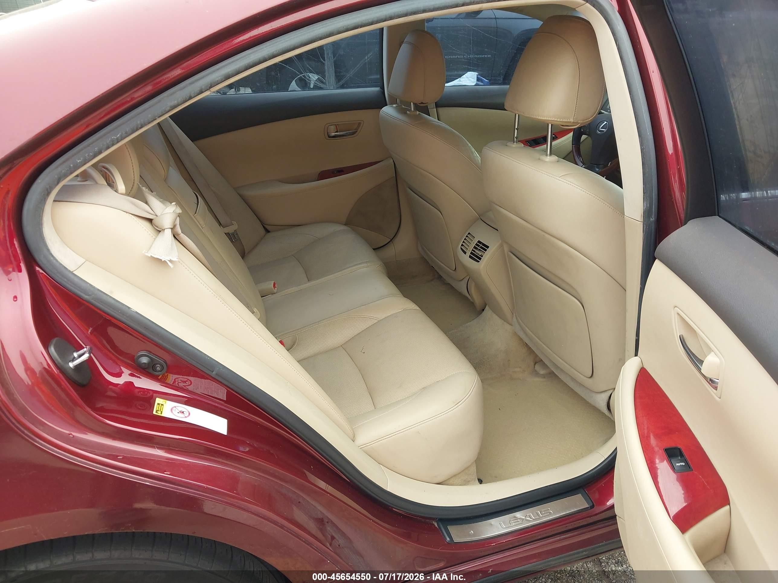 2008 Lexus Es 350   Красный vin: JTHBJ46G682231050