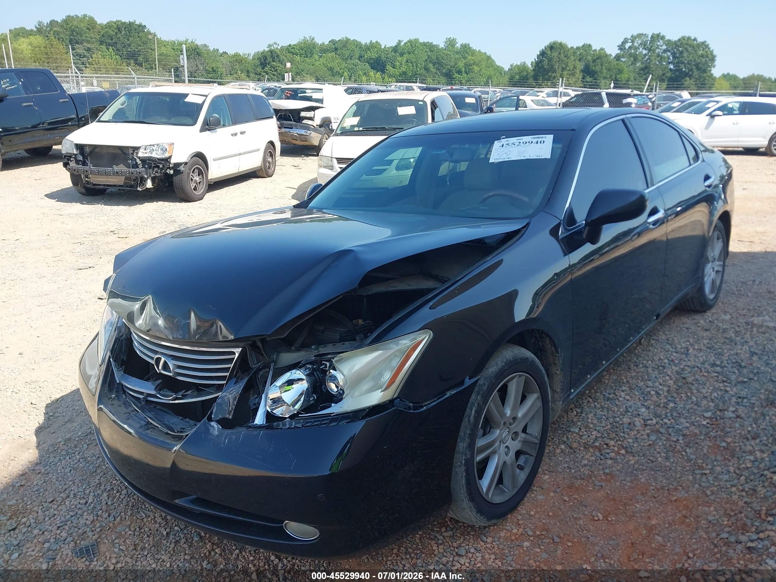 2008 Lexus Es 350   Black vin: JTHBJ46G682247491