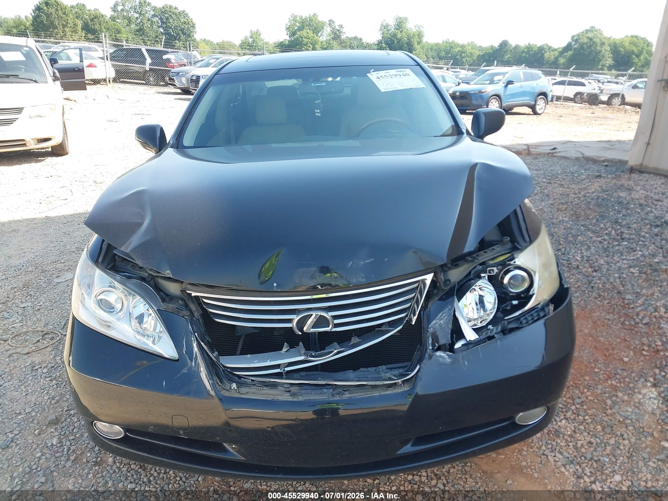 2008 Lexus Es 350   Black vin: JTHBJ46G682247491