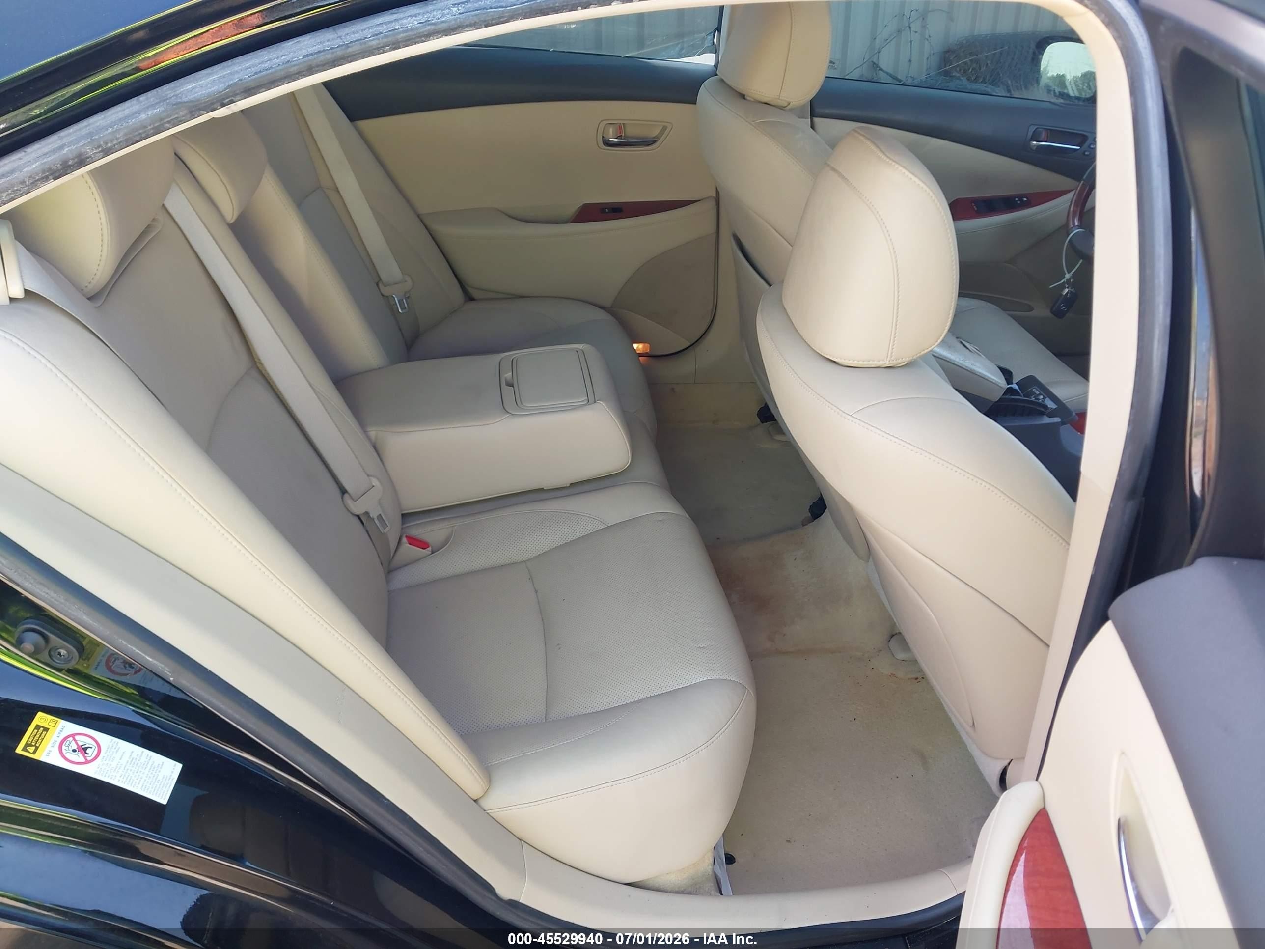 2008 Lexus Es 350   Black vin: JTHBJ46G682247491