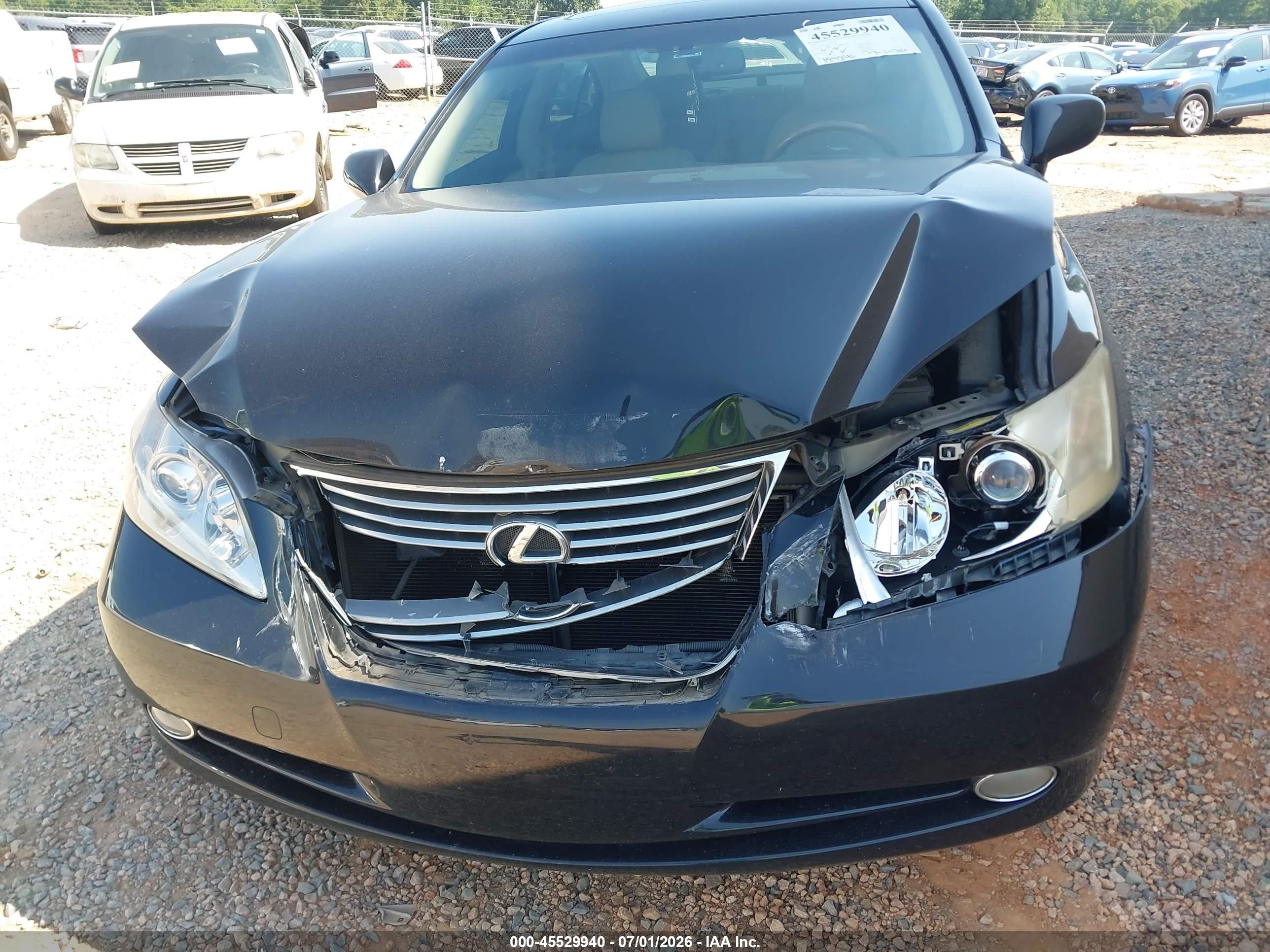 2008 Lexus Es 350   Black vin: JTHBJ46G682247491