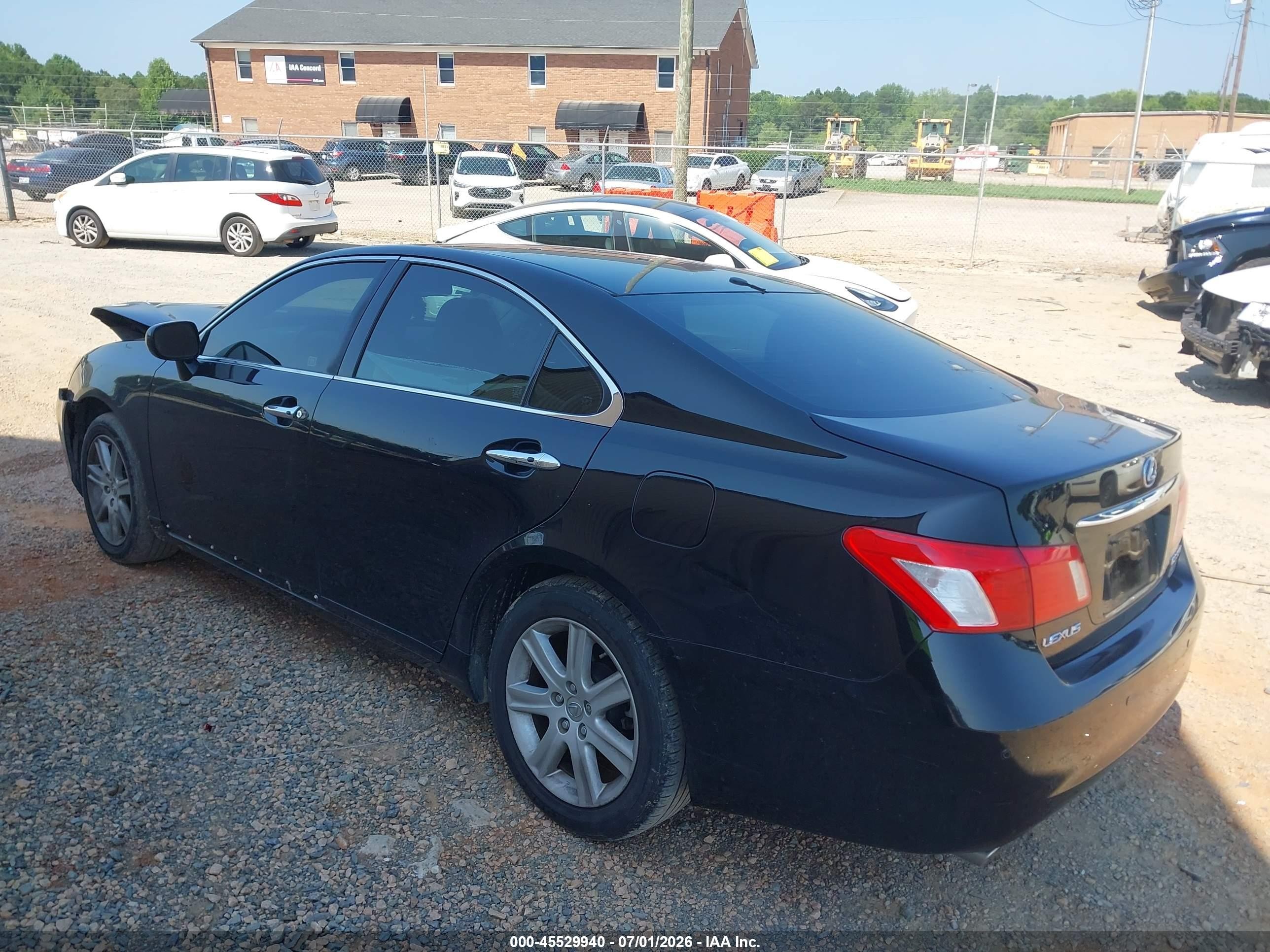 2008 Lexus Es 350   Black vin: JTHBJ46G682247491