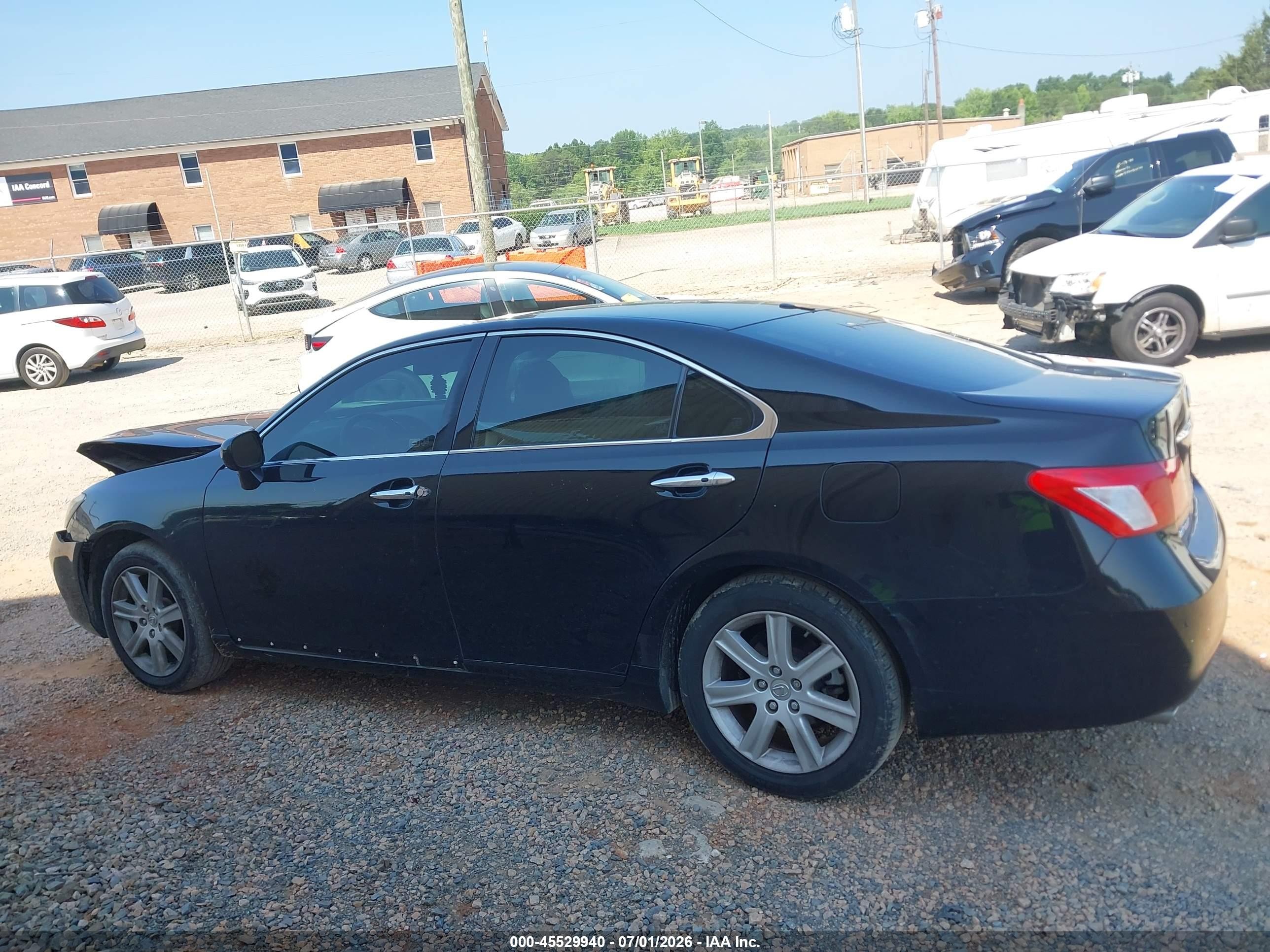 2008 Lexus Es 350   Black vin: JTHBJ46G682247491