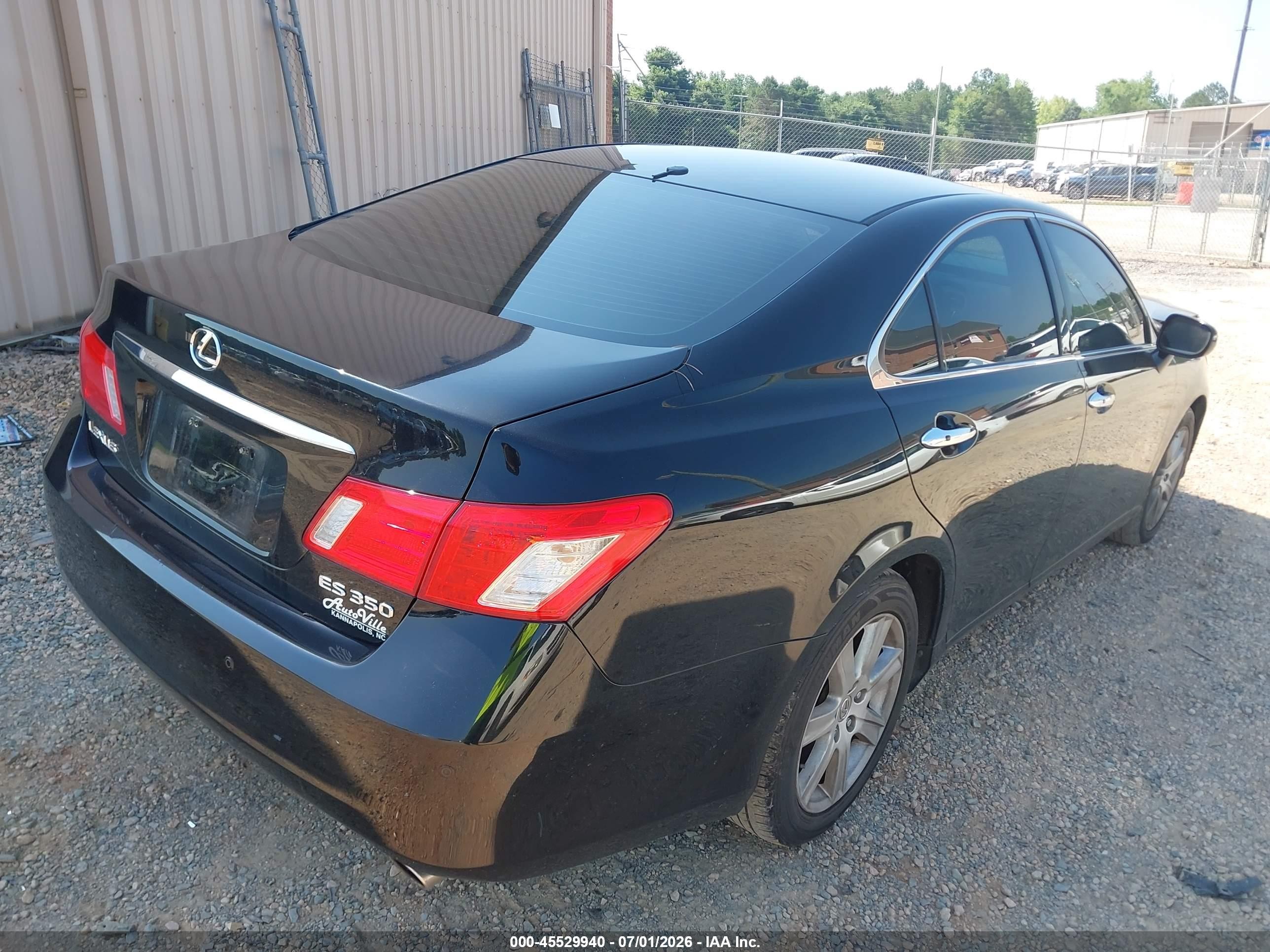 2008 Lexus Es 350   Black vin: JTHBJ46G682247491