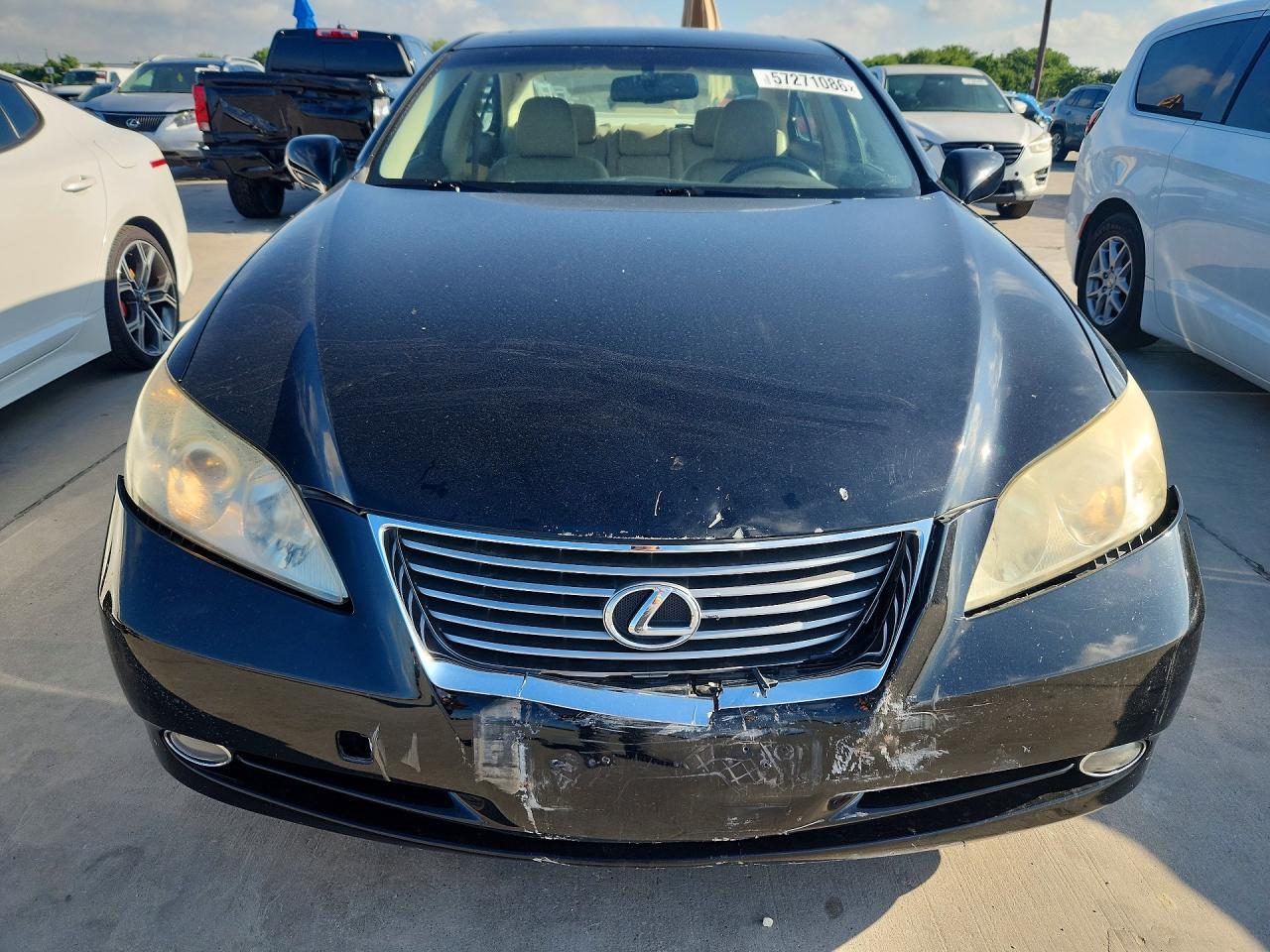 2008 Lexus Es 350 Black vin: JTHBJ46G682247524