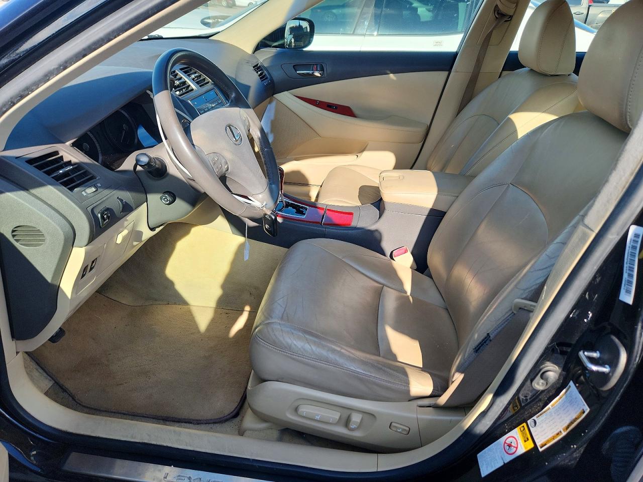 2008 Lexus Es 350 Black vin: JTHBJ46G682247524