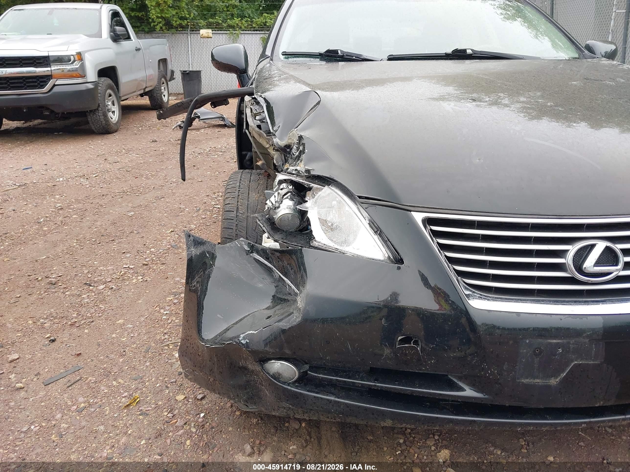 2008 Lexus Es 350 Black vin: JTHBJ46G682247734