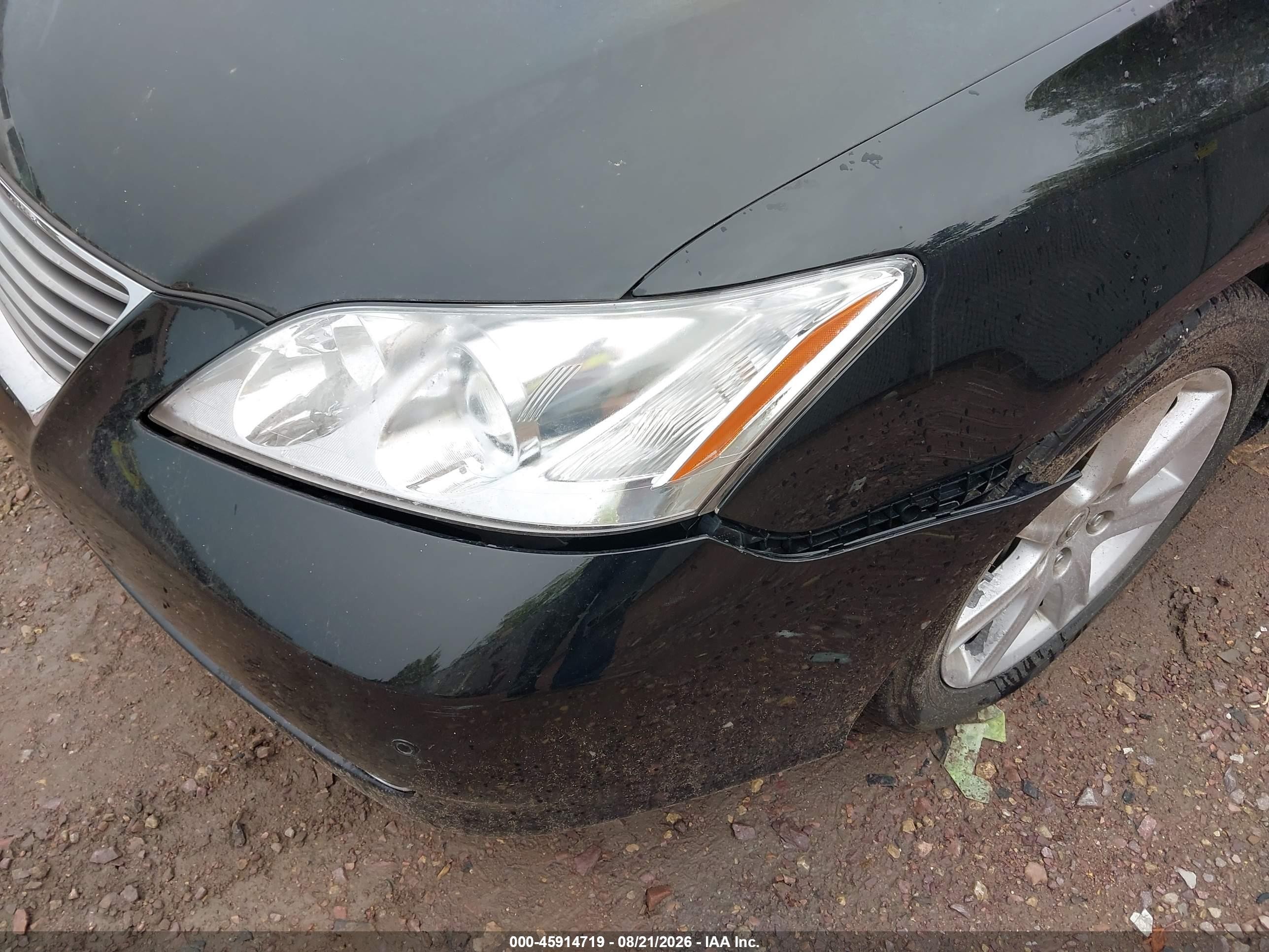 2008 Lexus Es 350 Black vin: JTHBJ46G682247734