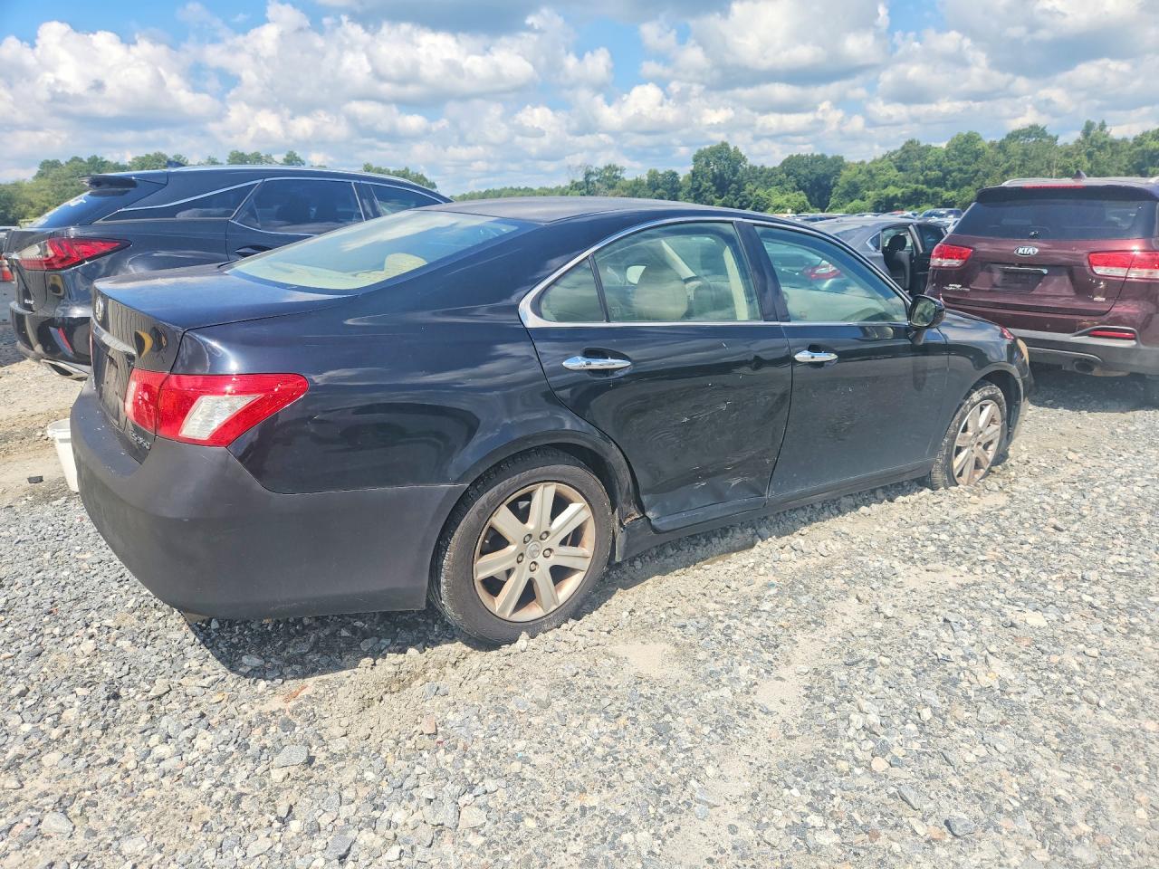 2008 Lexus Es 350 Black vin: JTHBJ46G682253940