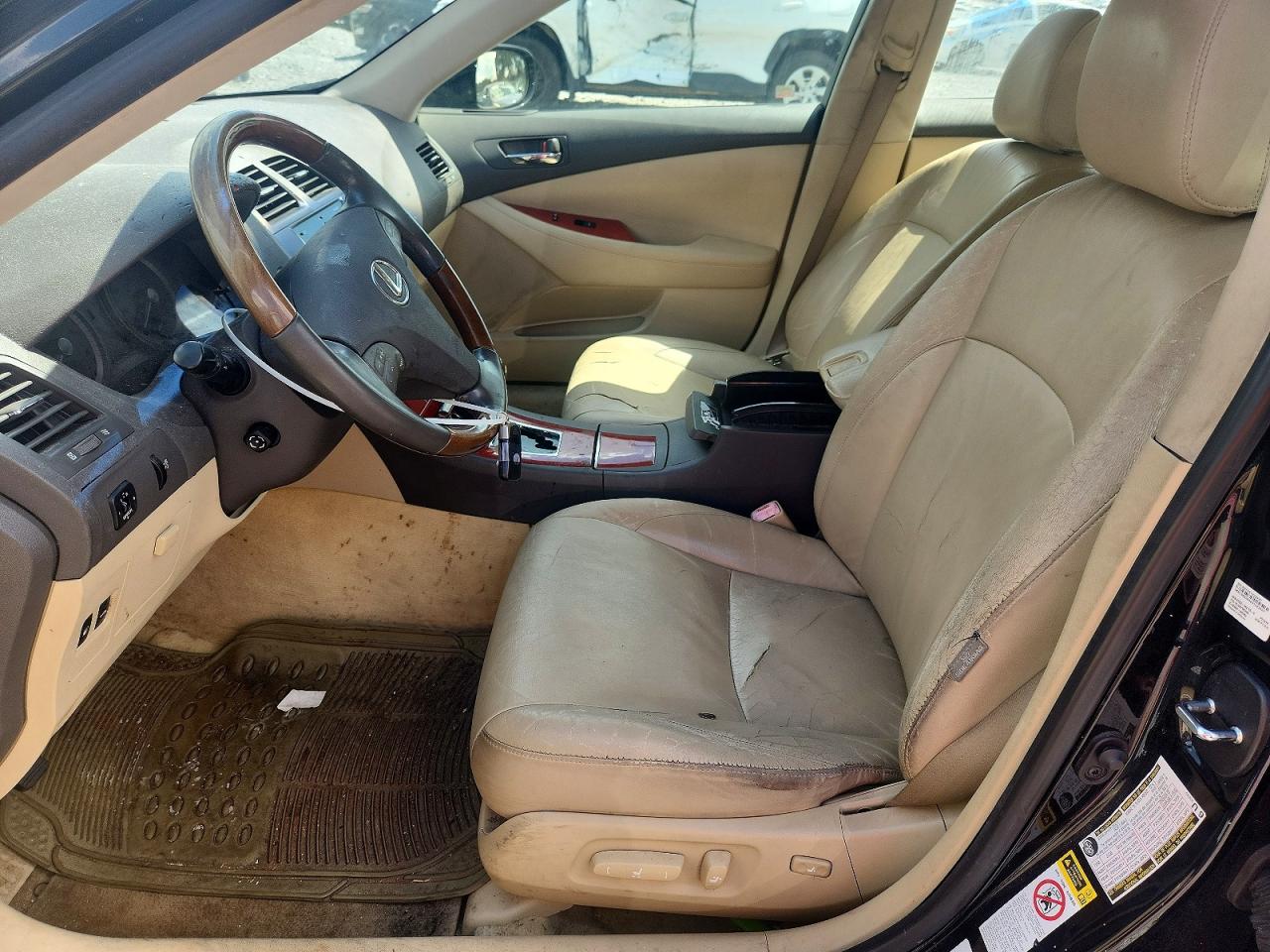 2008 Lexus Es 350 Black vin: JTHBJ46G682253940