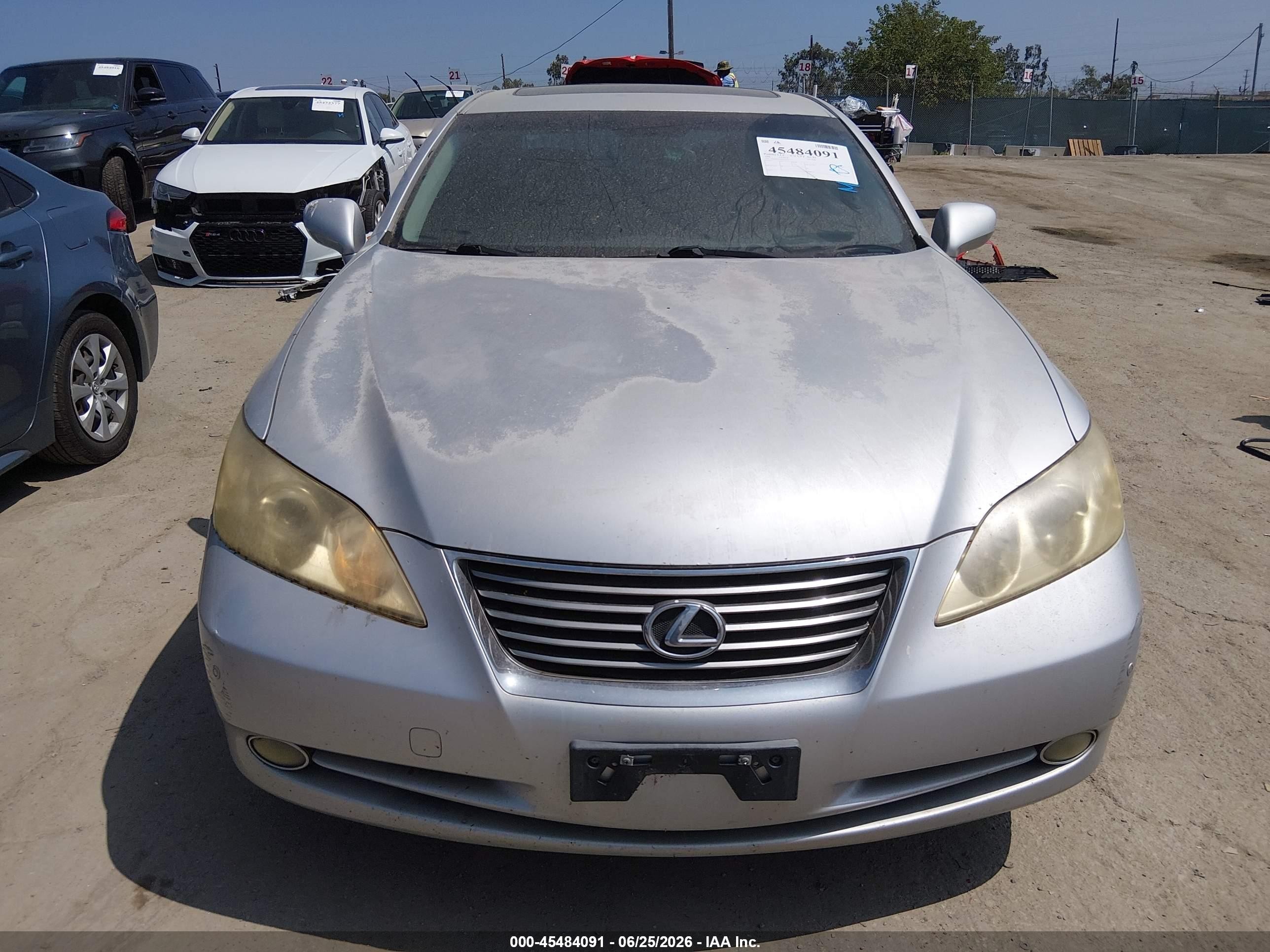 2008 Lexus Es 350   Silver vin: JTHBJ46G682255073