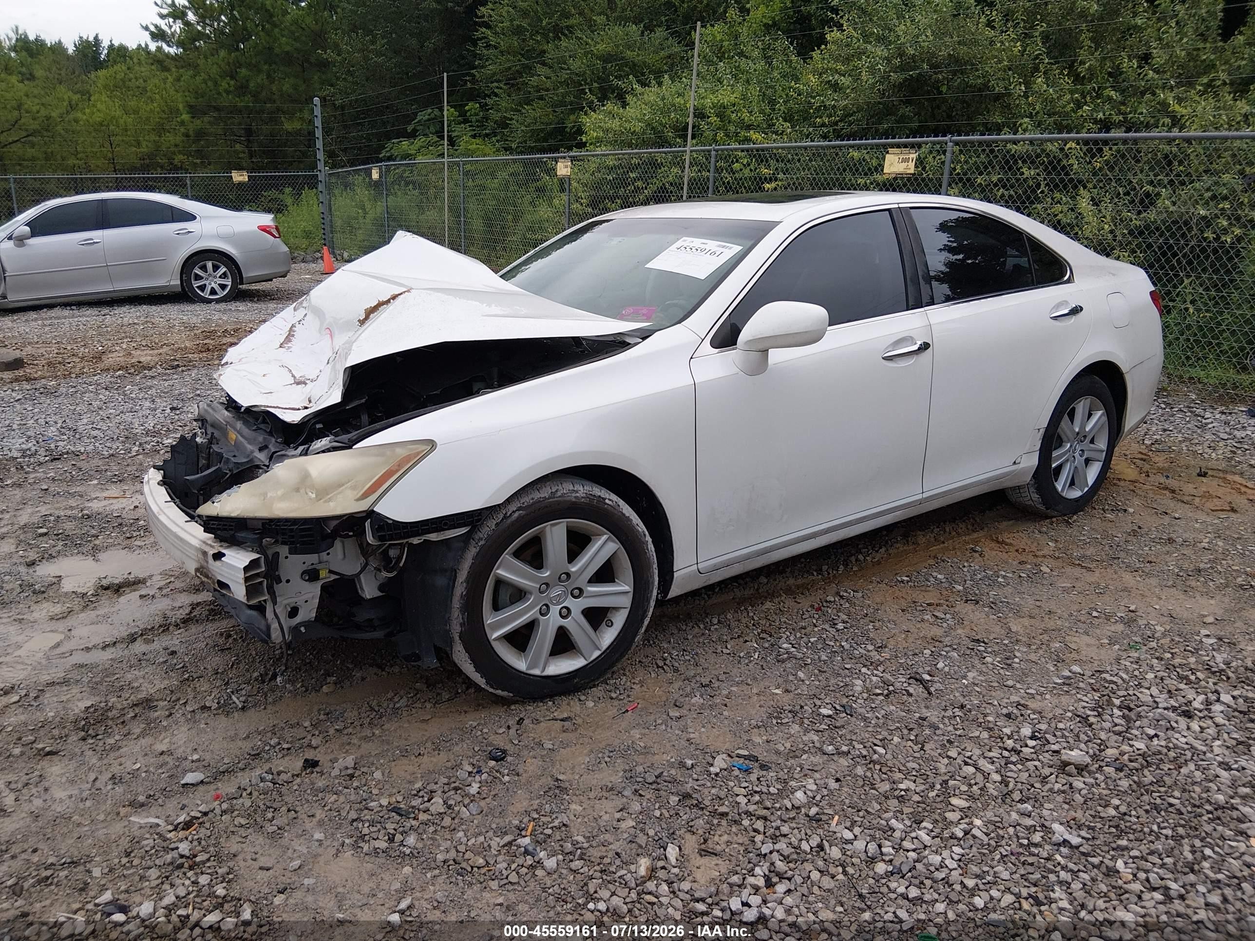 2008 Lexus Es 350   Белый vin: JTHBJ46G682256708