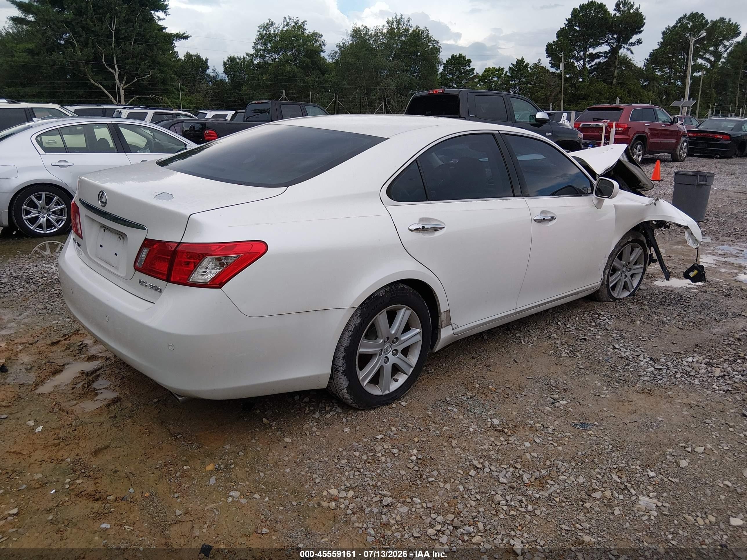 2008 Lexus Es 350   Белый vin: JTHBJ46G682256708
