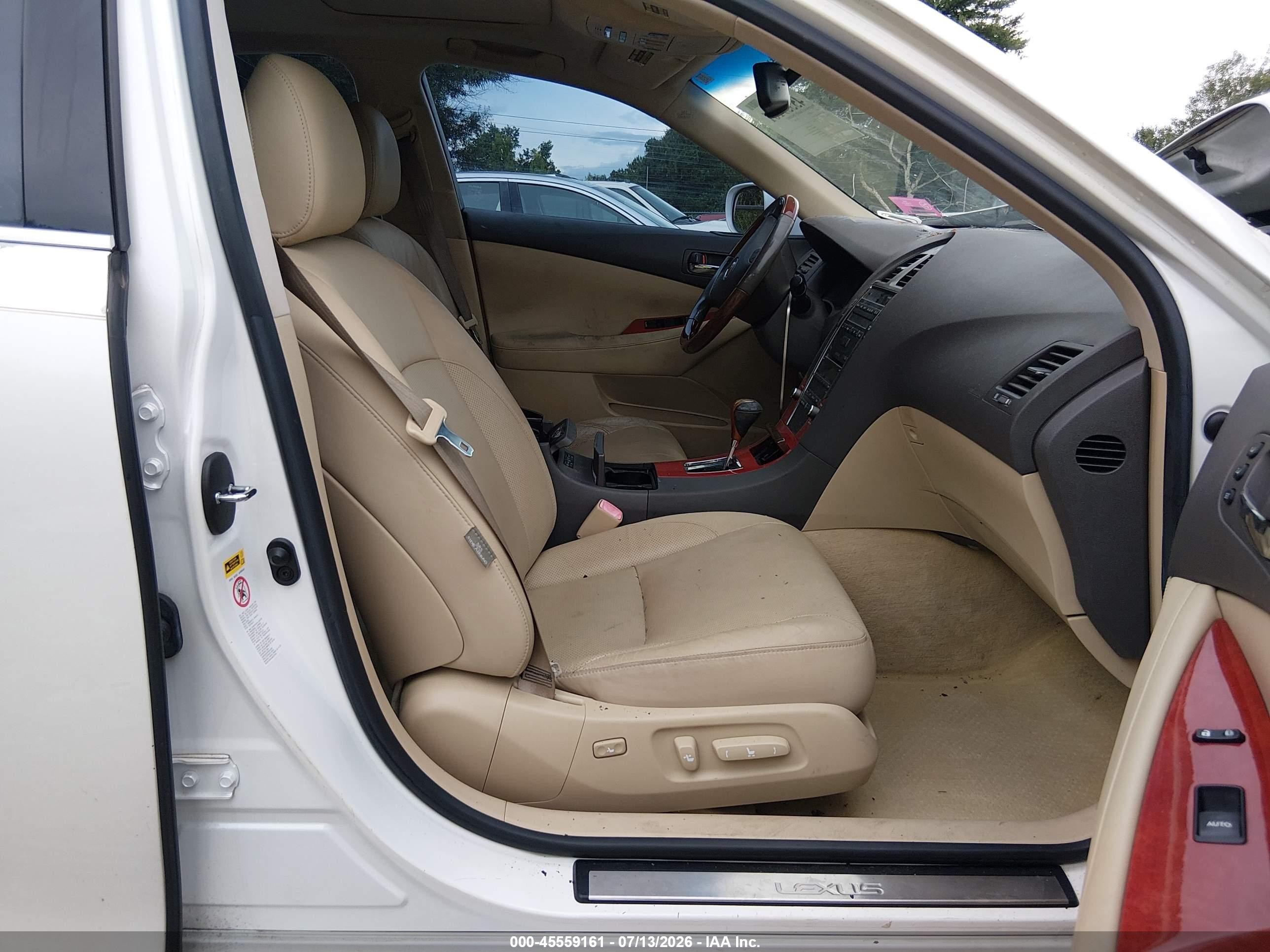 2008 Lexus Es 350   Белый vin: JTHBJ46G682256708