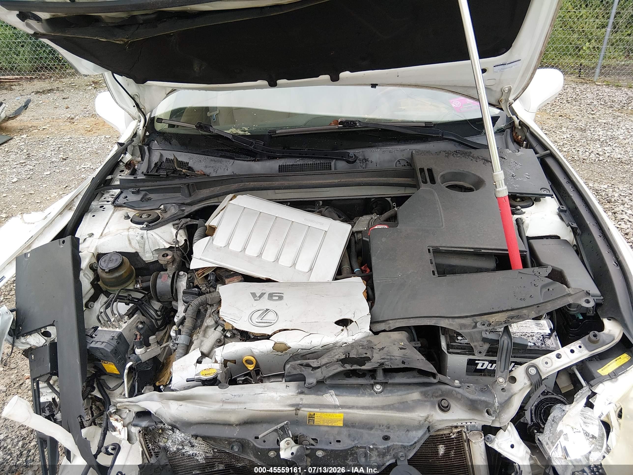 2008 Lexus Es 350   Белый vin: JTHBJ46G682256708