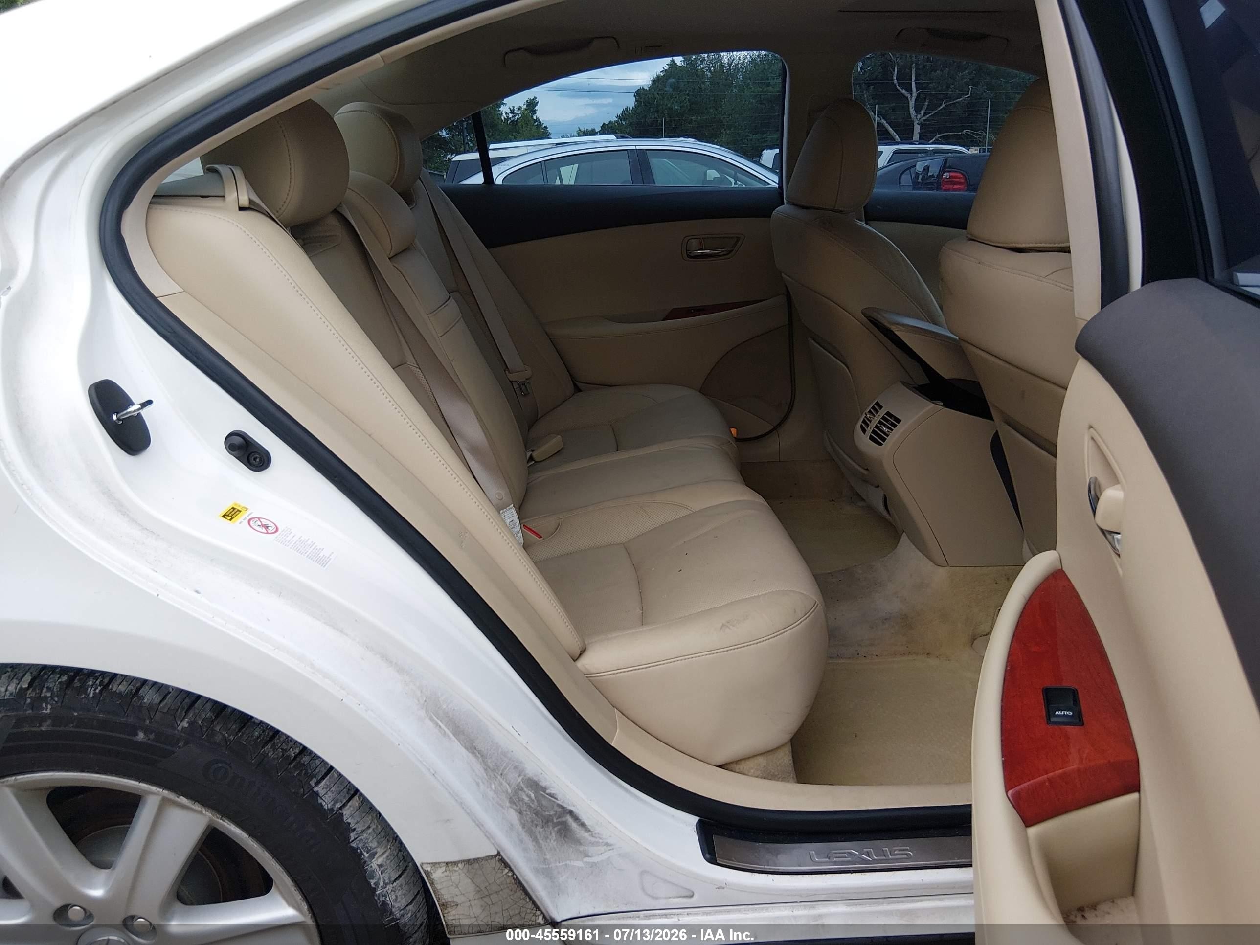 2008 Lexus Es 350   Белый vin: JTHBJ46G682256708