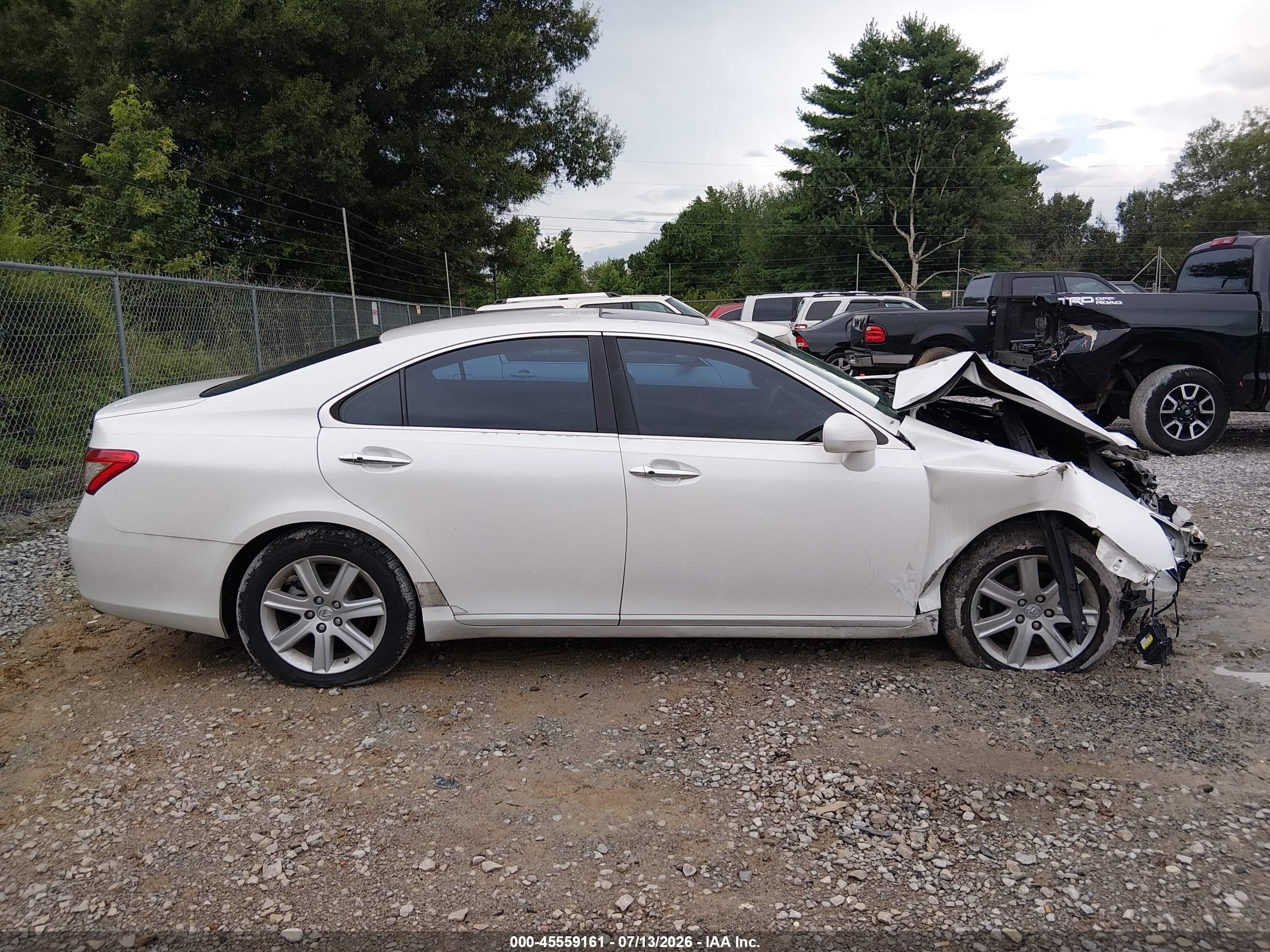 2008 Lexus Es 350   Белый vin: JTHBJ46G682256708