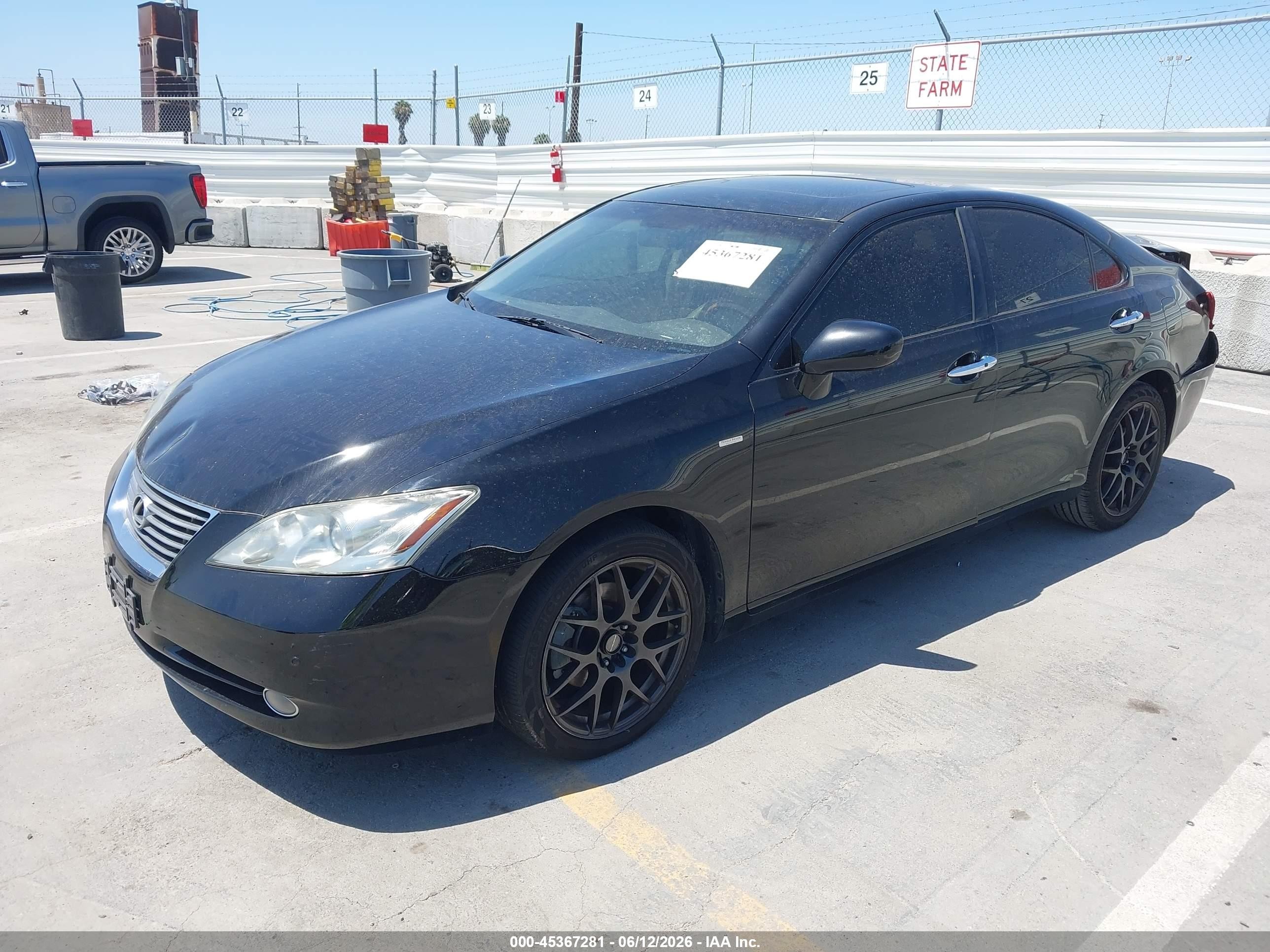 2009 Lexus Es 350   Black vin: JTHBJ46G692276118