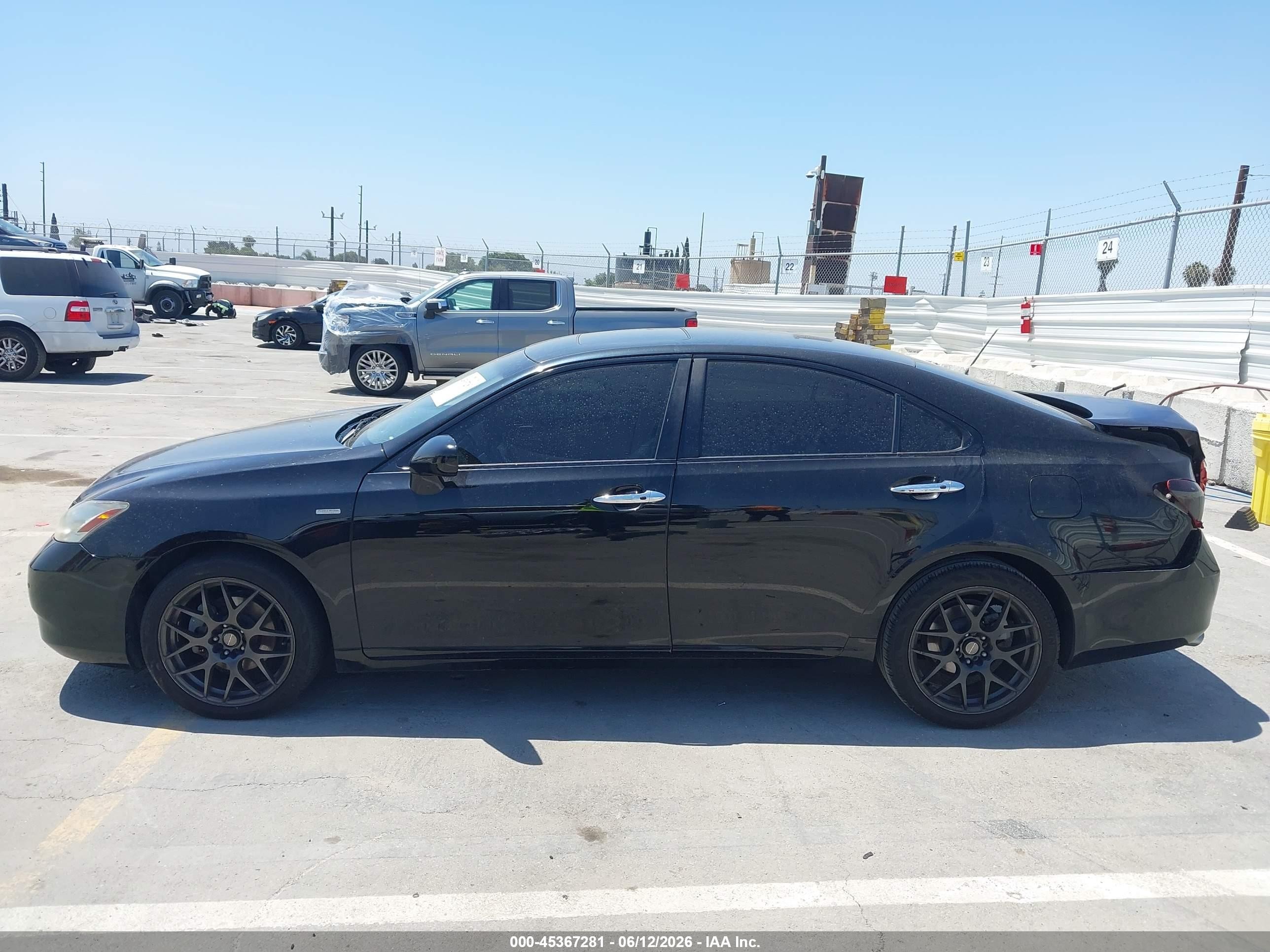 2009 Lexus Es 350   Black vin: JTHBJ46G692276118