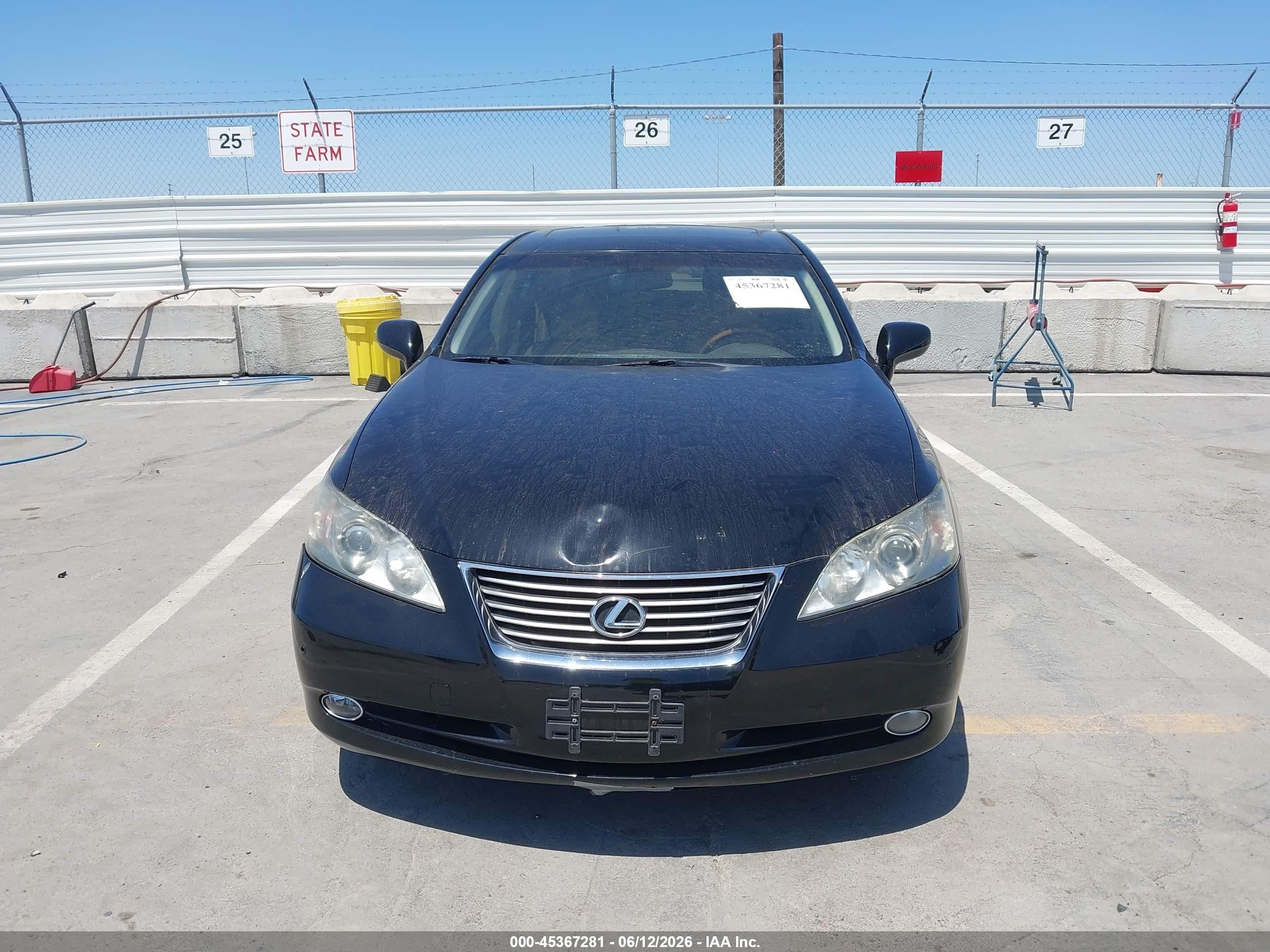 2009 Lexus Es 350   Black vin: JTHBJ46G692276118