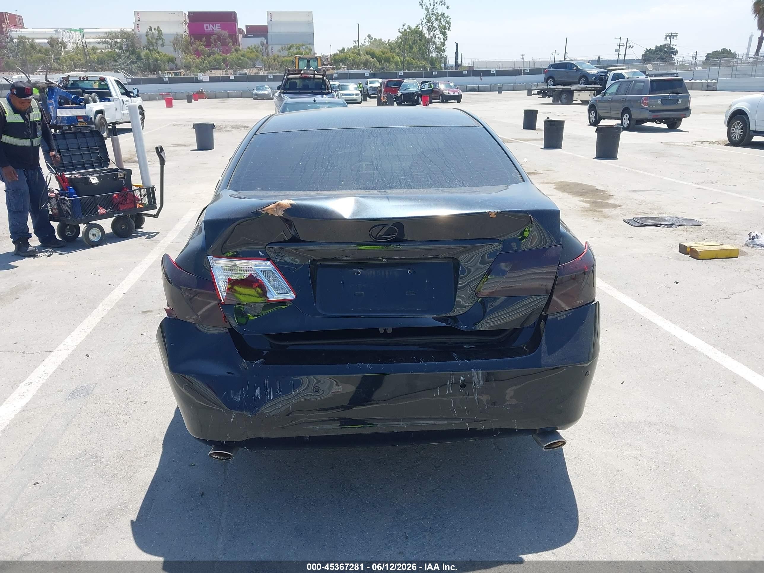 2009 Lexus Es 350   Black vin: JTHBJ46G692276118