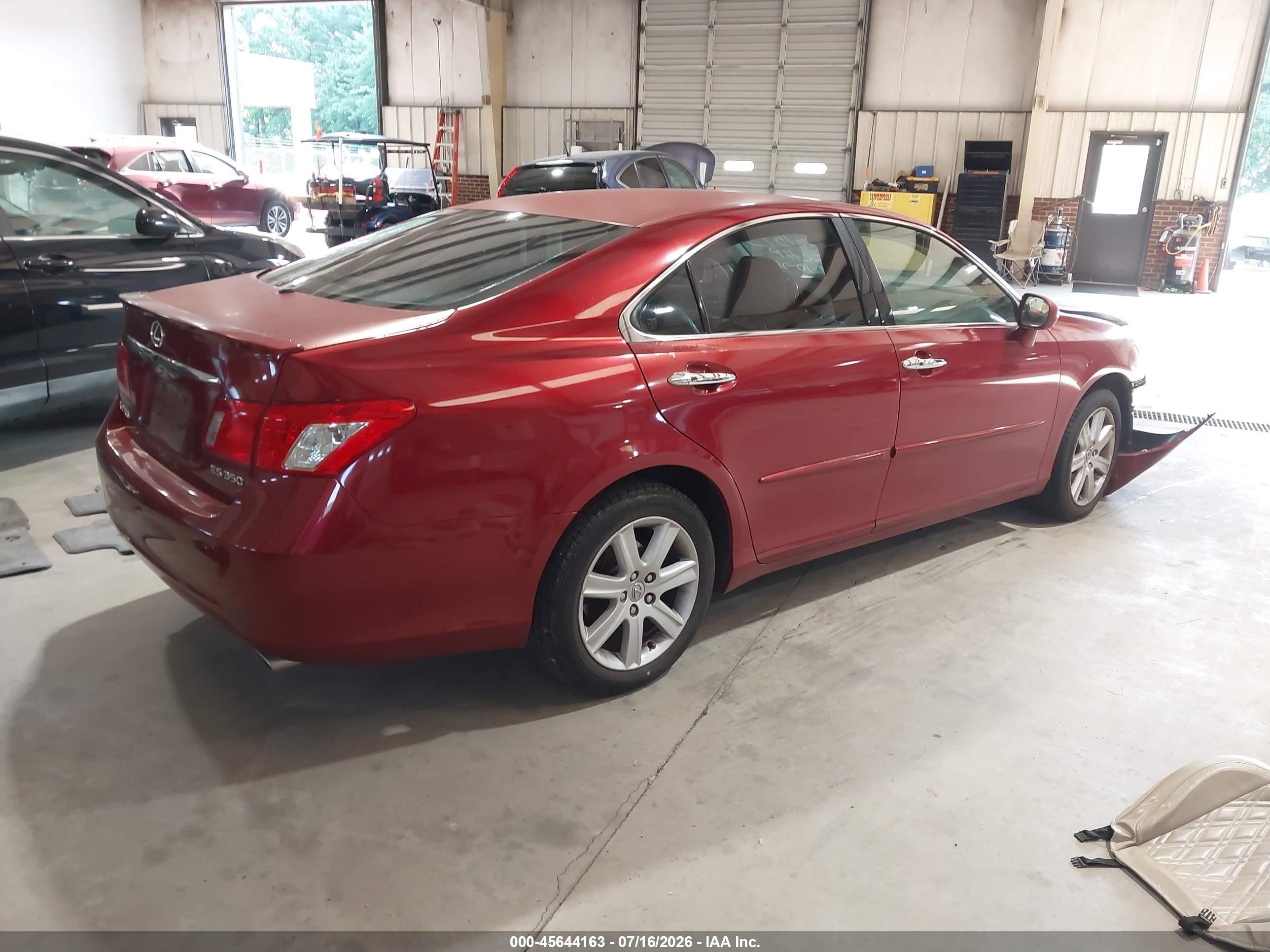 2009 Lexus Es 350   Burgundy vin: JTHBJ46G692281593