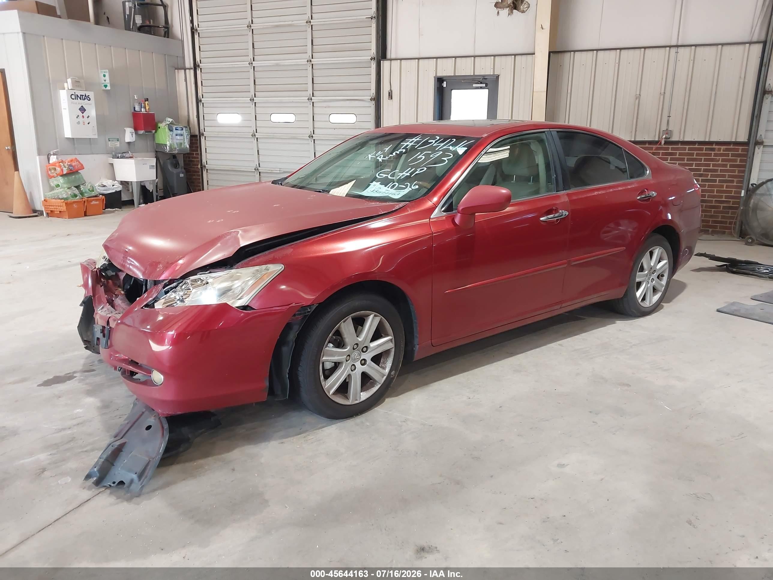 2009 Lexus Es 350   Burgundy vin: JTHBJ46G692281593