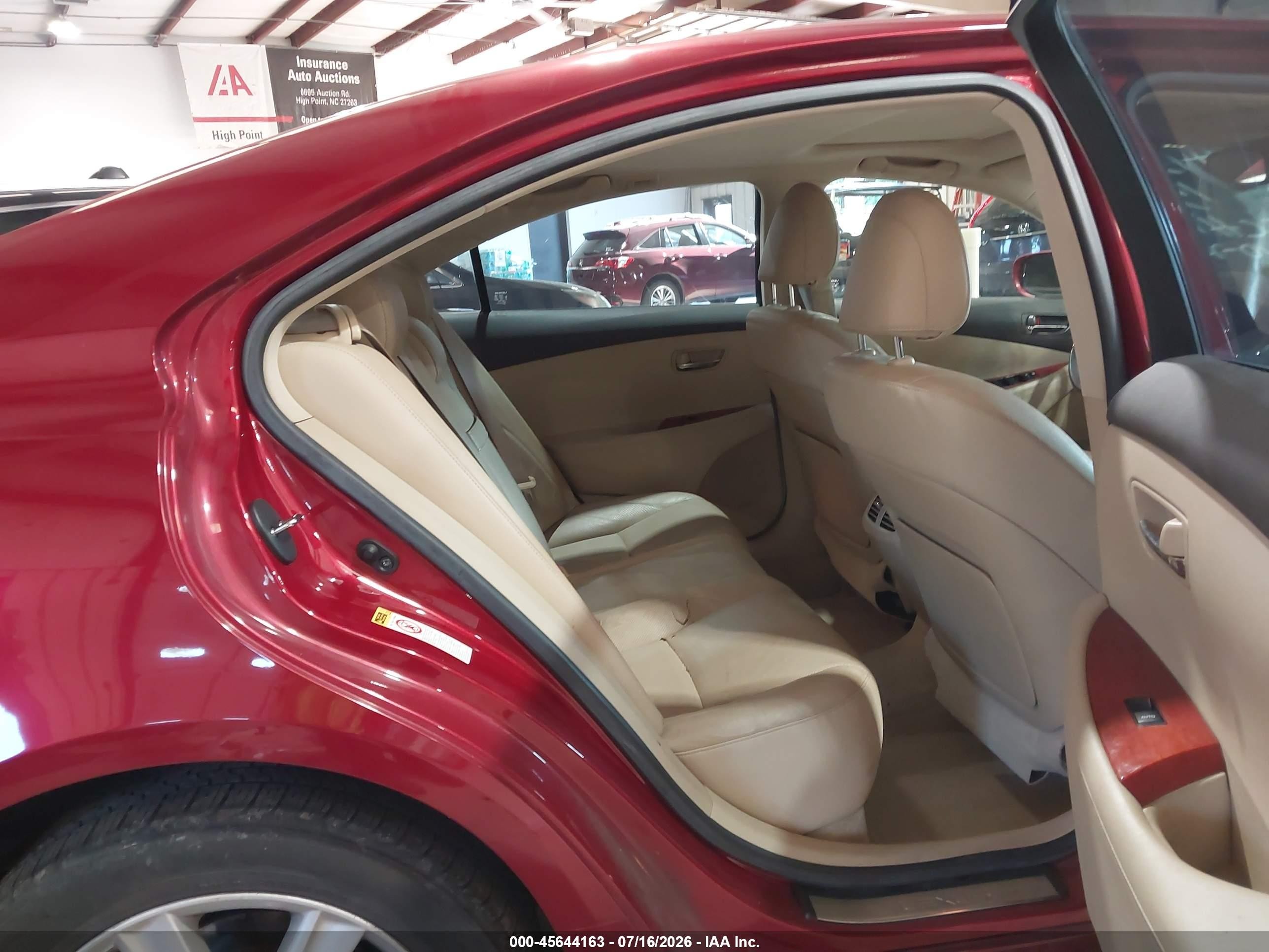 2009 Lexus Es 350   Burgundy vin: JTHBJ46G692281593