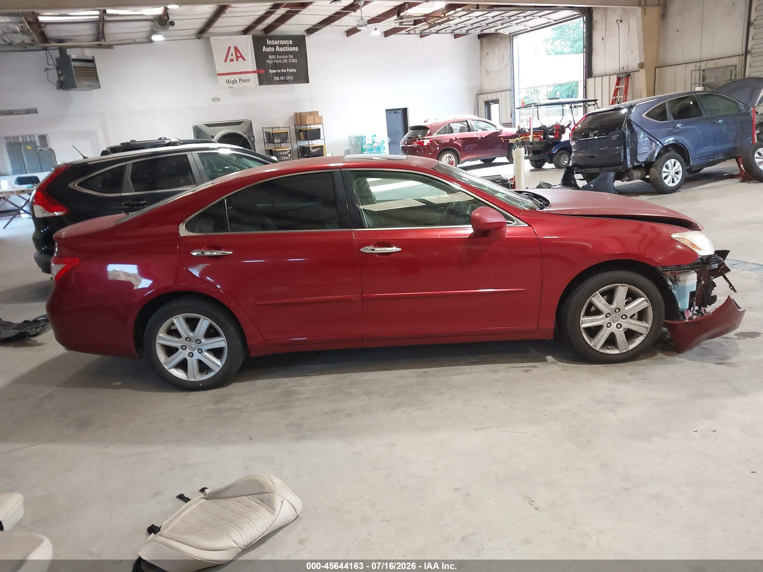 2009 Lexus Es 350   Burgundy vin: JTHBJ46G692281593
