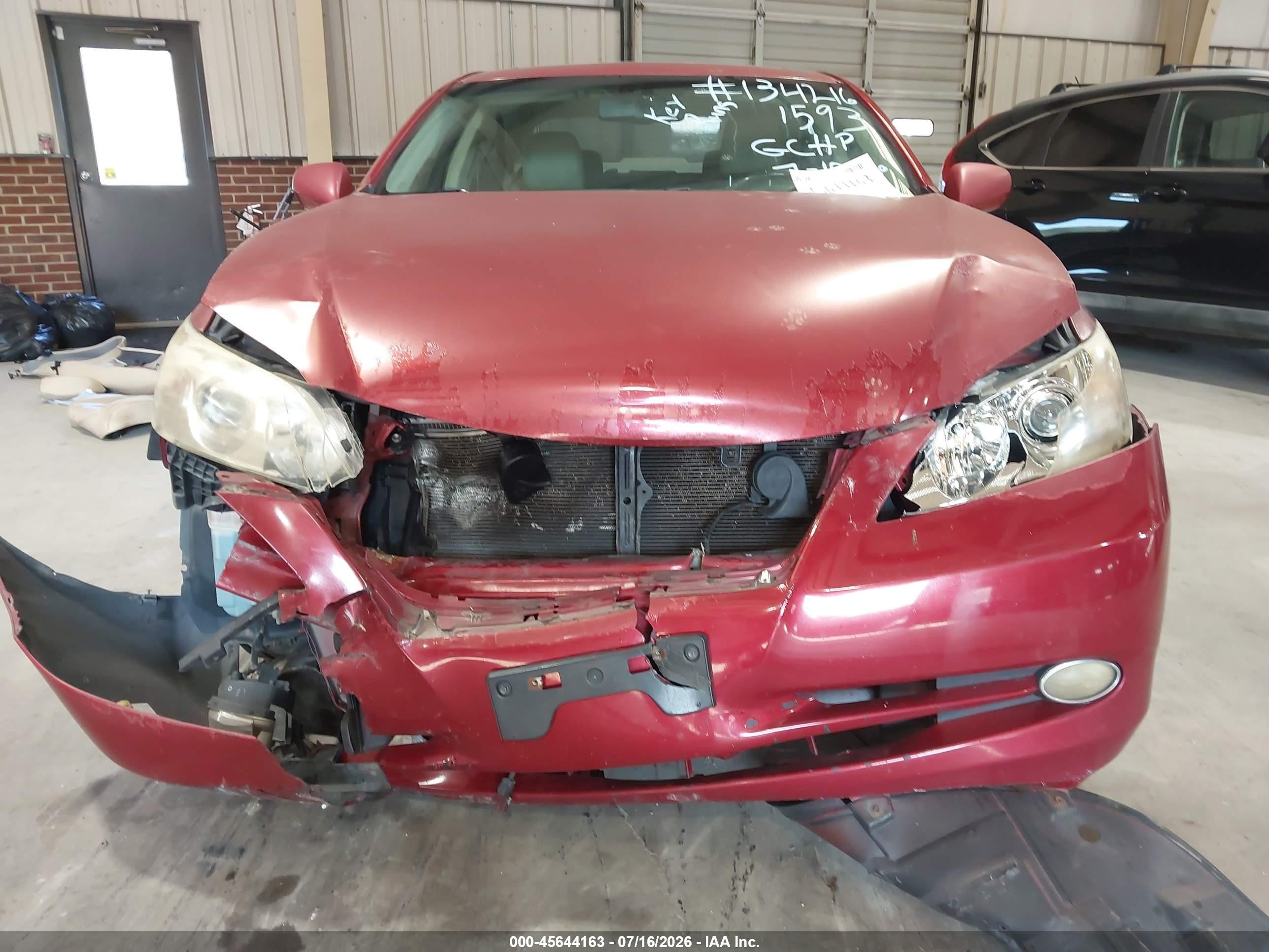 2009 Lexus Es 350   Burgundy vin: JTHBJ46G692281593