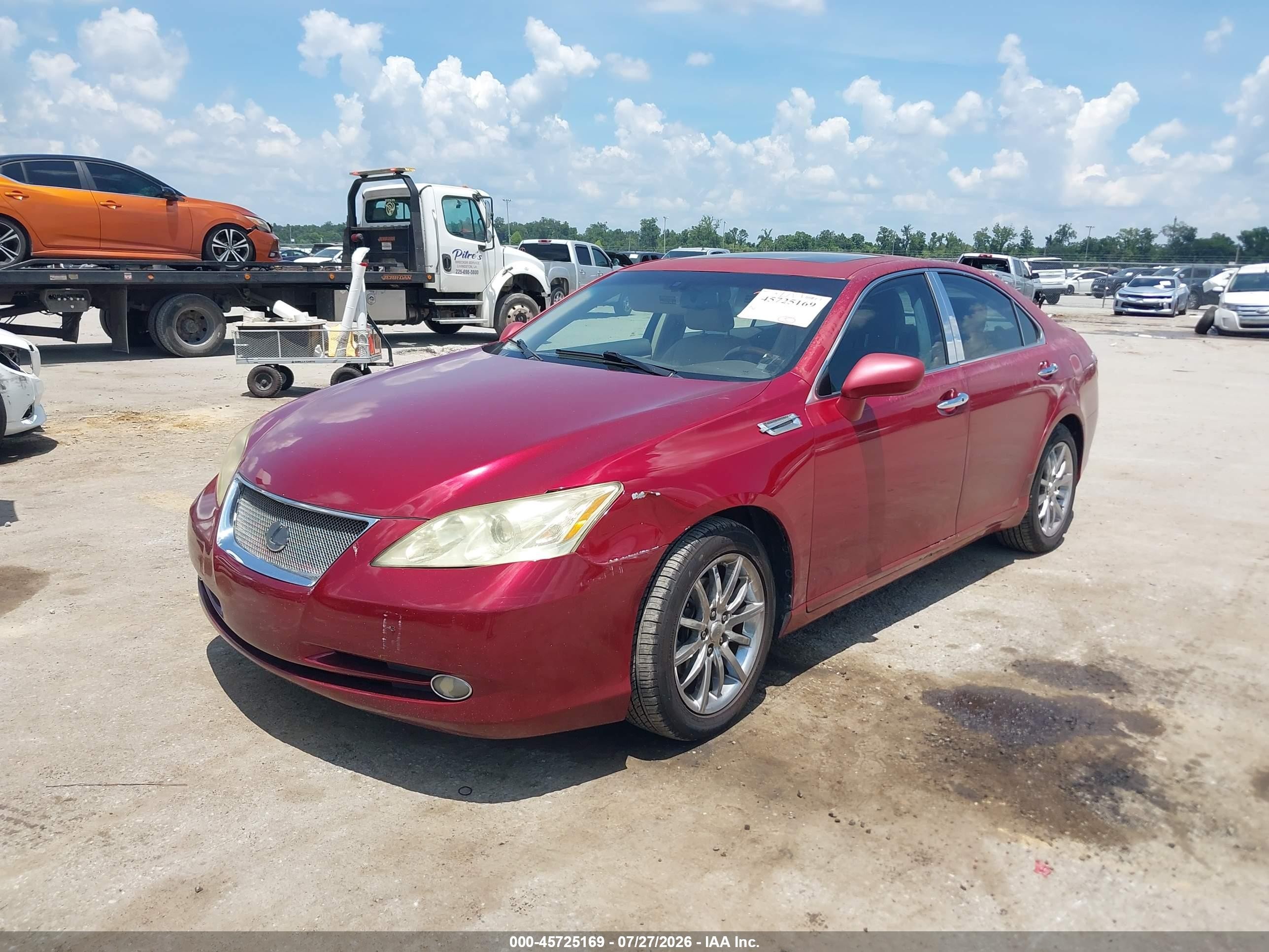 2009 Lexus Es 350   Red vin: JTHBJ46G692282453