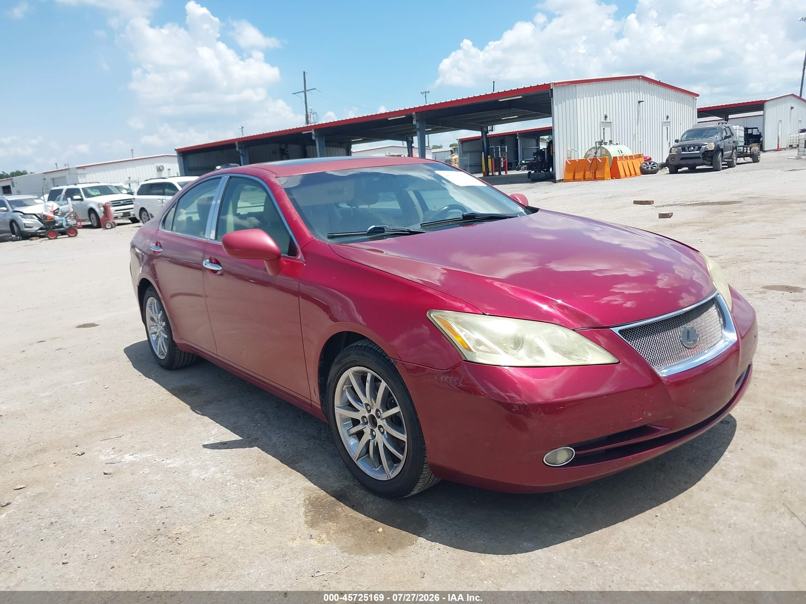 2009 Lexus Es 350   Red vin: JTHBJ46G692282453