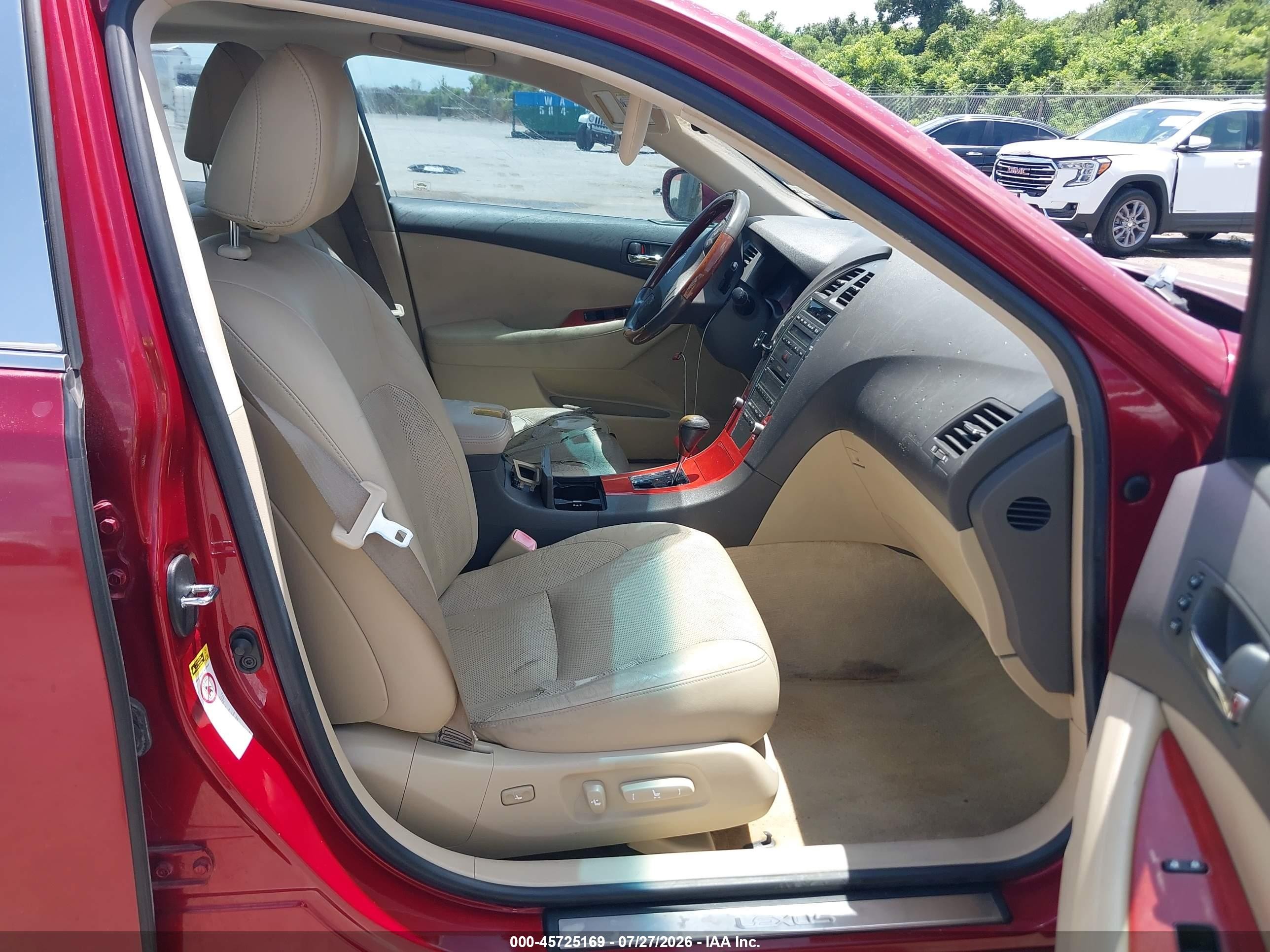 2009 Lexus Es 350   Red vin: JTHBJ46G692282453
