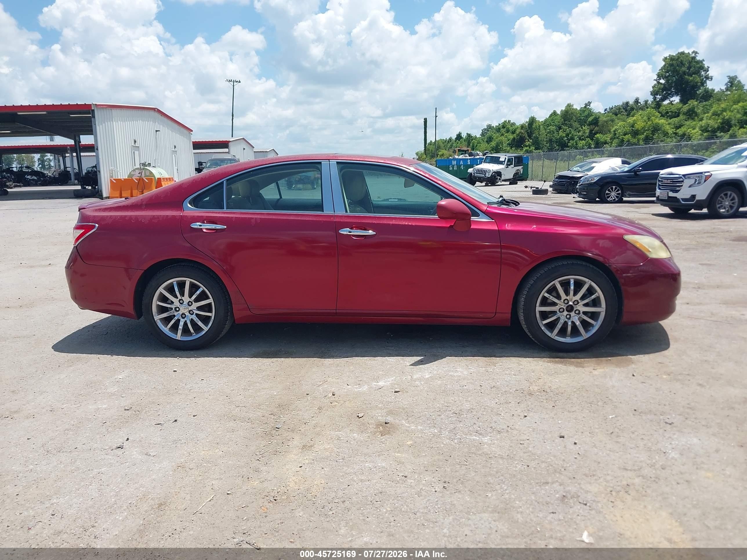 2009 Lexus Es 350   Red vin: JTHBJ46G692282453