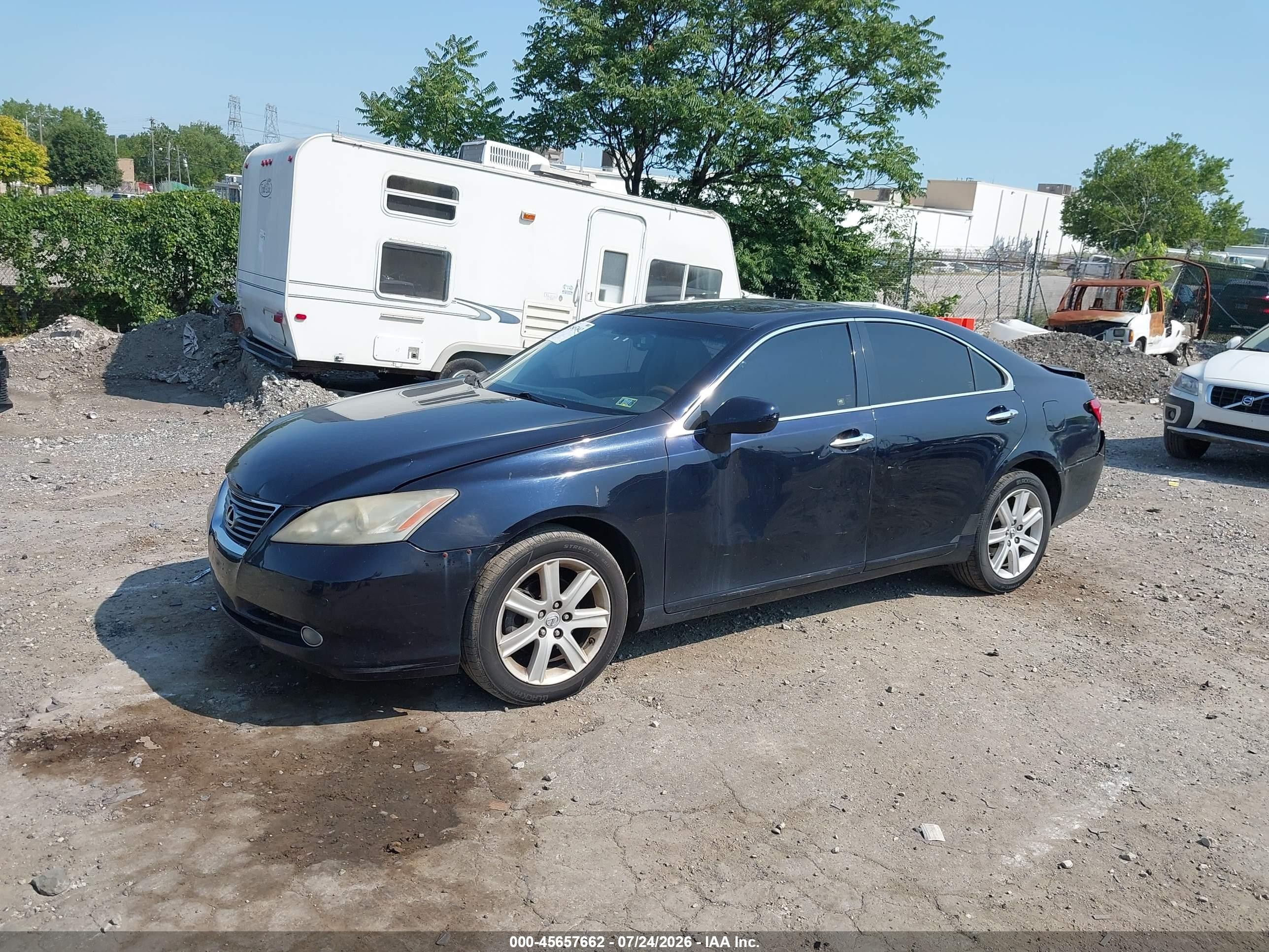 2009 Lexus Es 350   Dark Blue vin: JTHBJ46G692306959