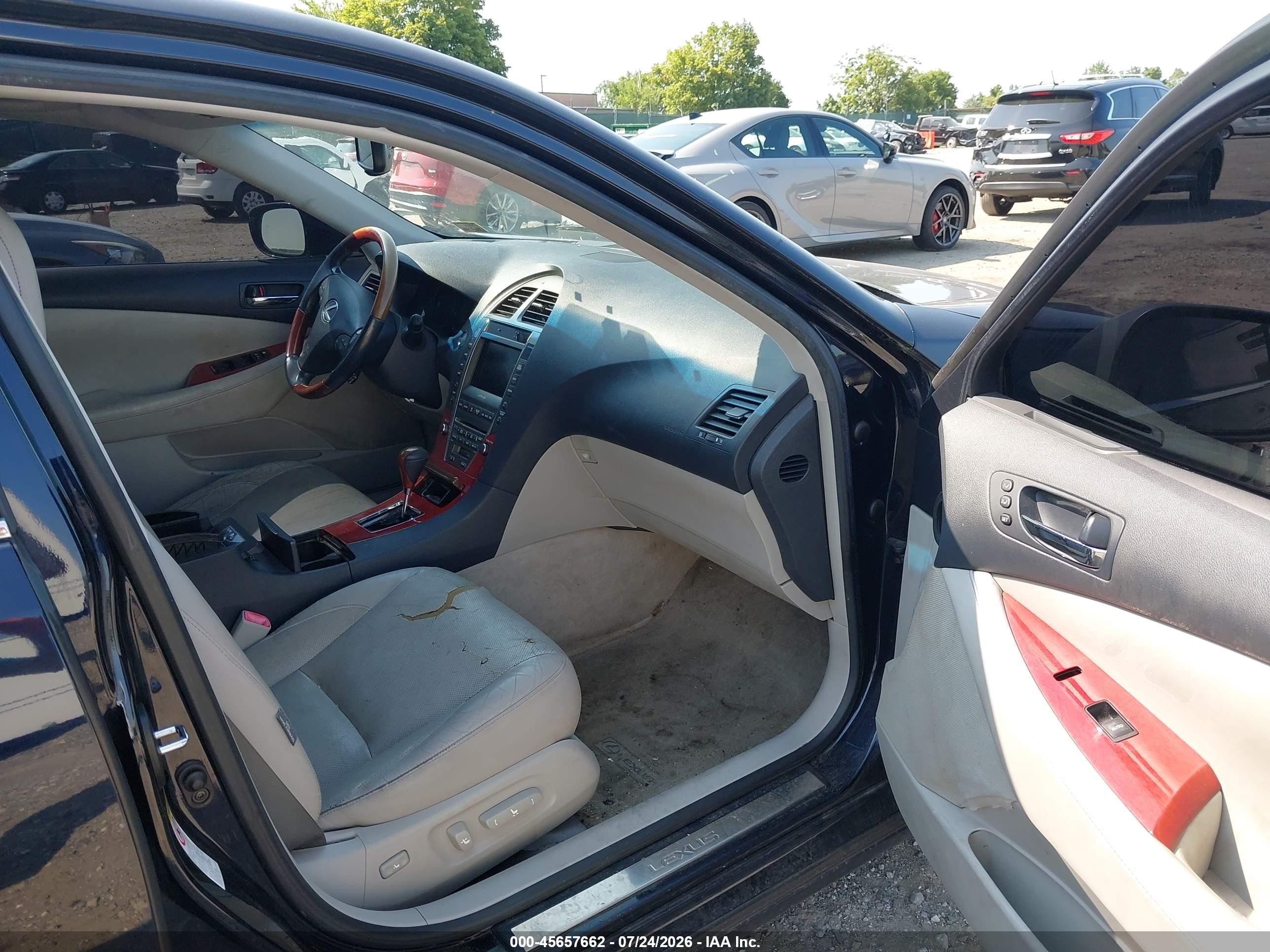2009 Lexus Es 350   Dark Blue vin: JTHBJ46G692306959