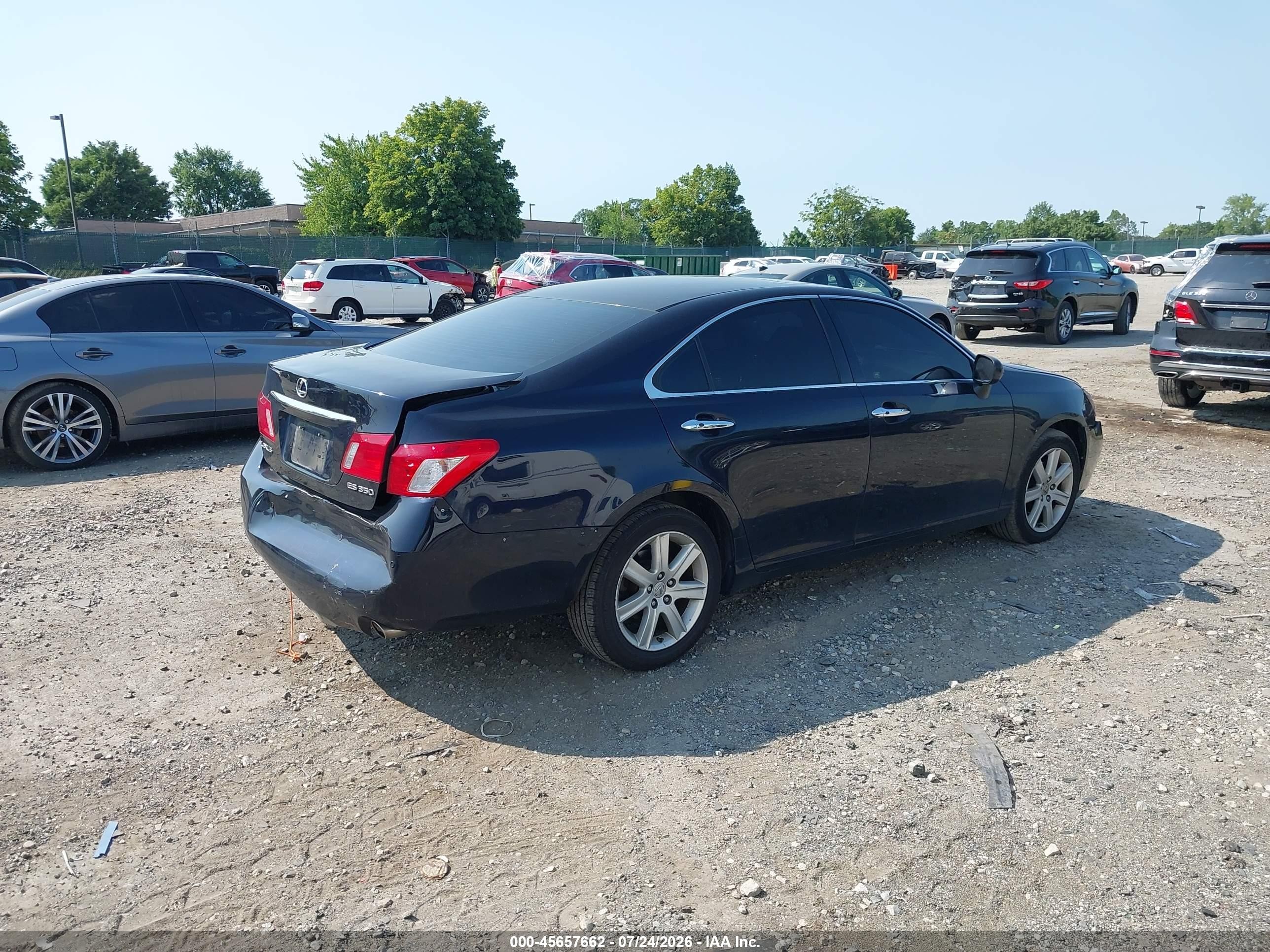 2009 Lexus Es 350   Dark Blue vin: JTHBJ46G692306959