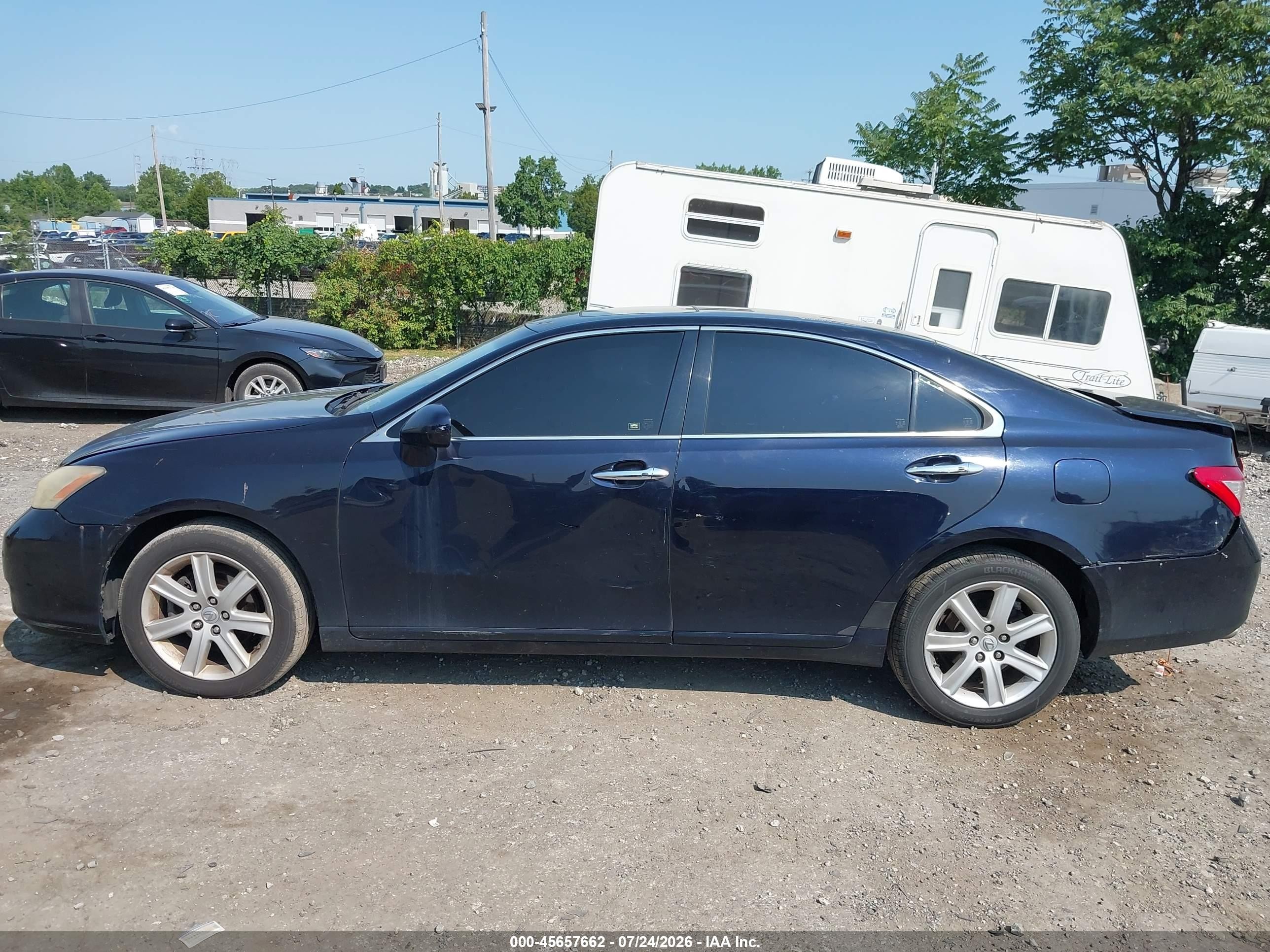 2009 Lexus Es 350   Dark Blue vin: JTHBJ46G692306959
