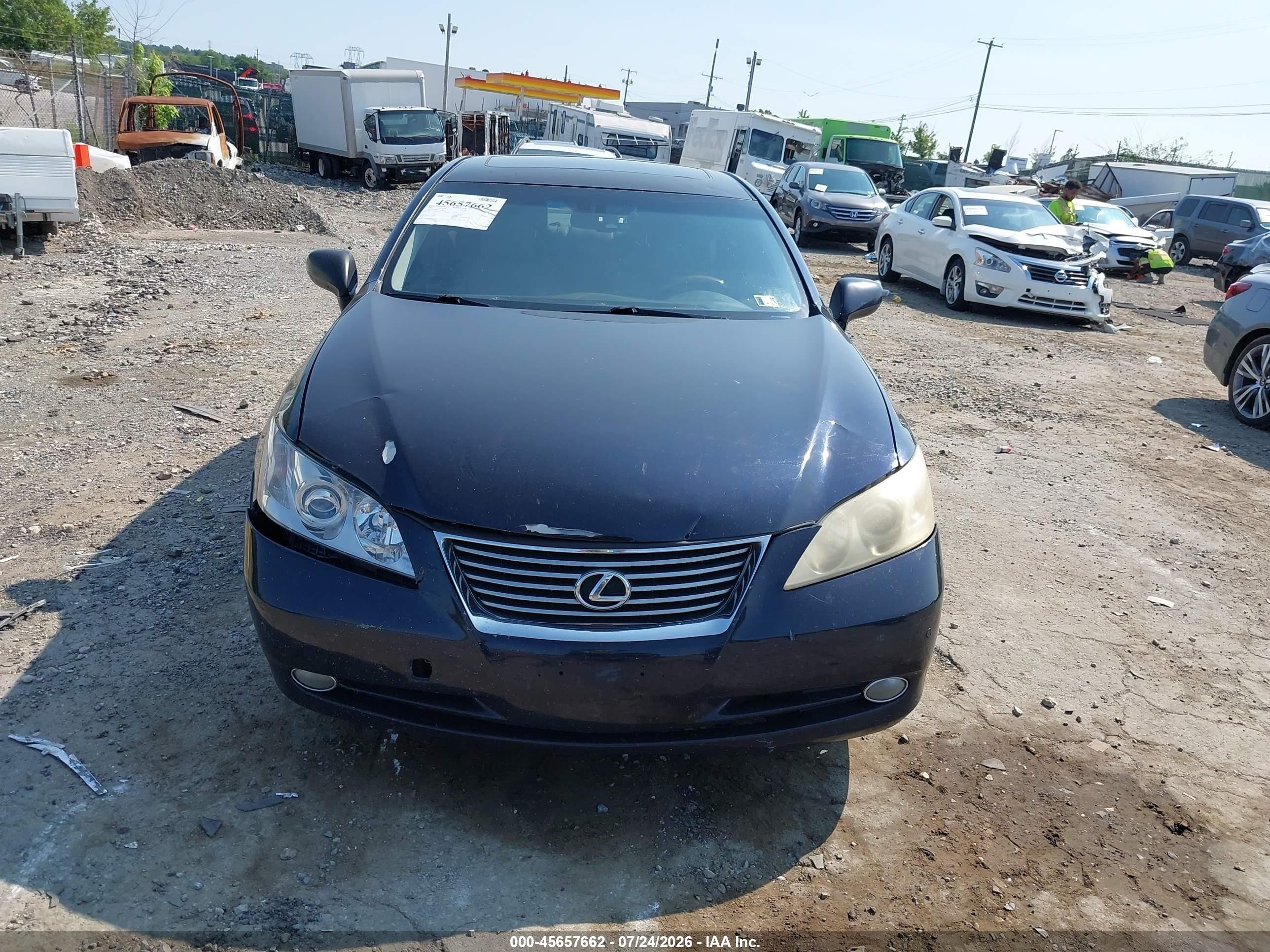 2009 Lexus Es 350   Dark Blue vin: JTHBJ46G692306959