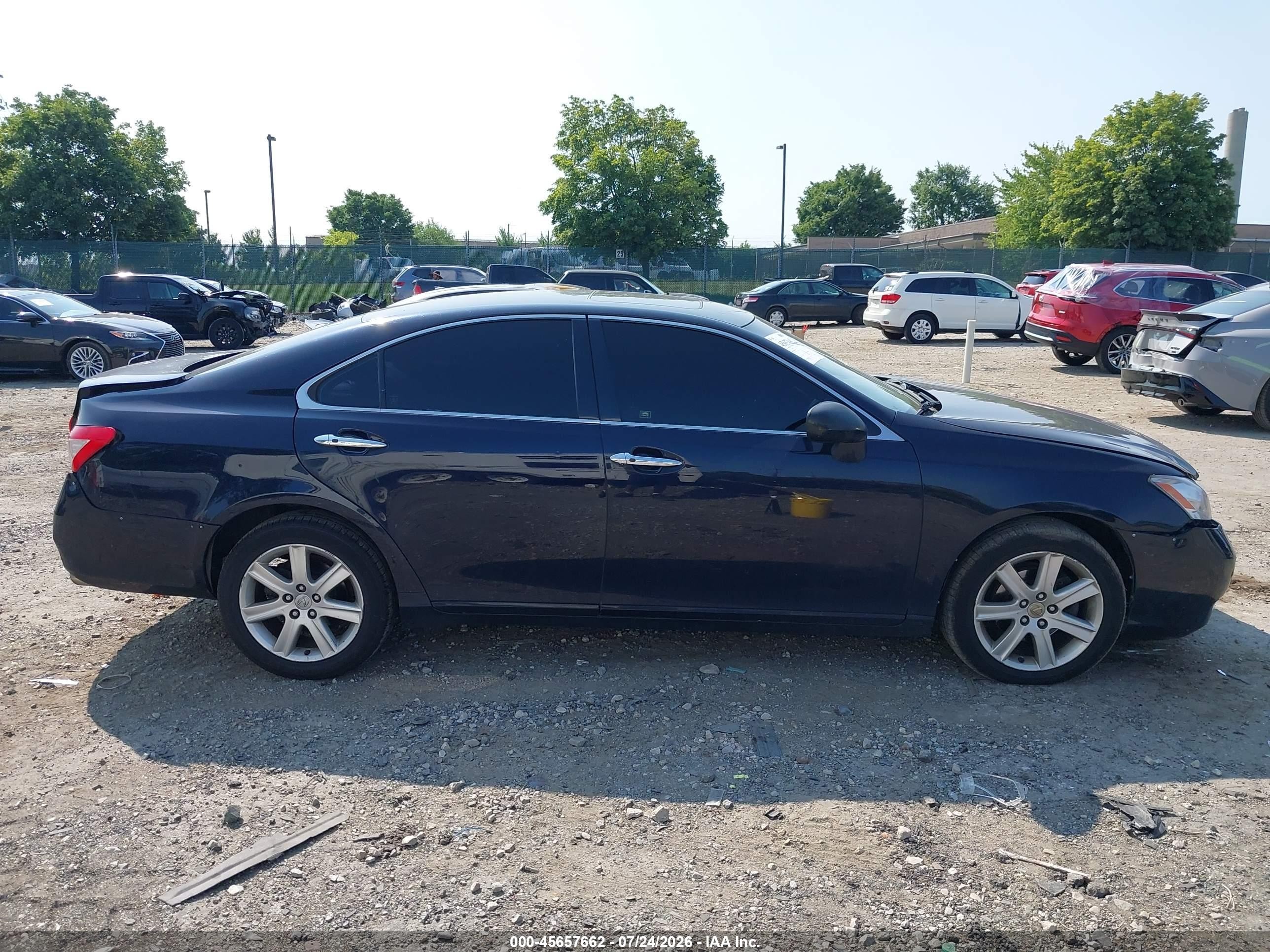 2009 Lexus Es 350   Dark Blue vin: JTHBJ46G692306959