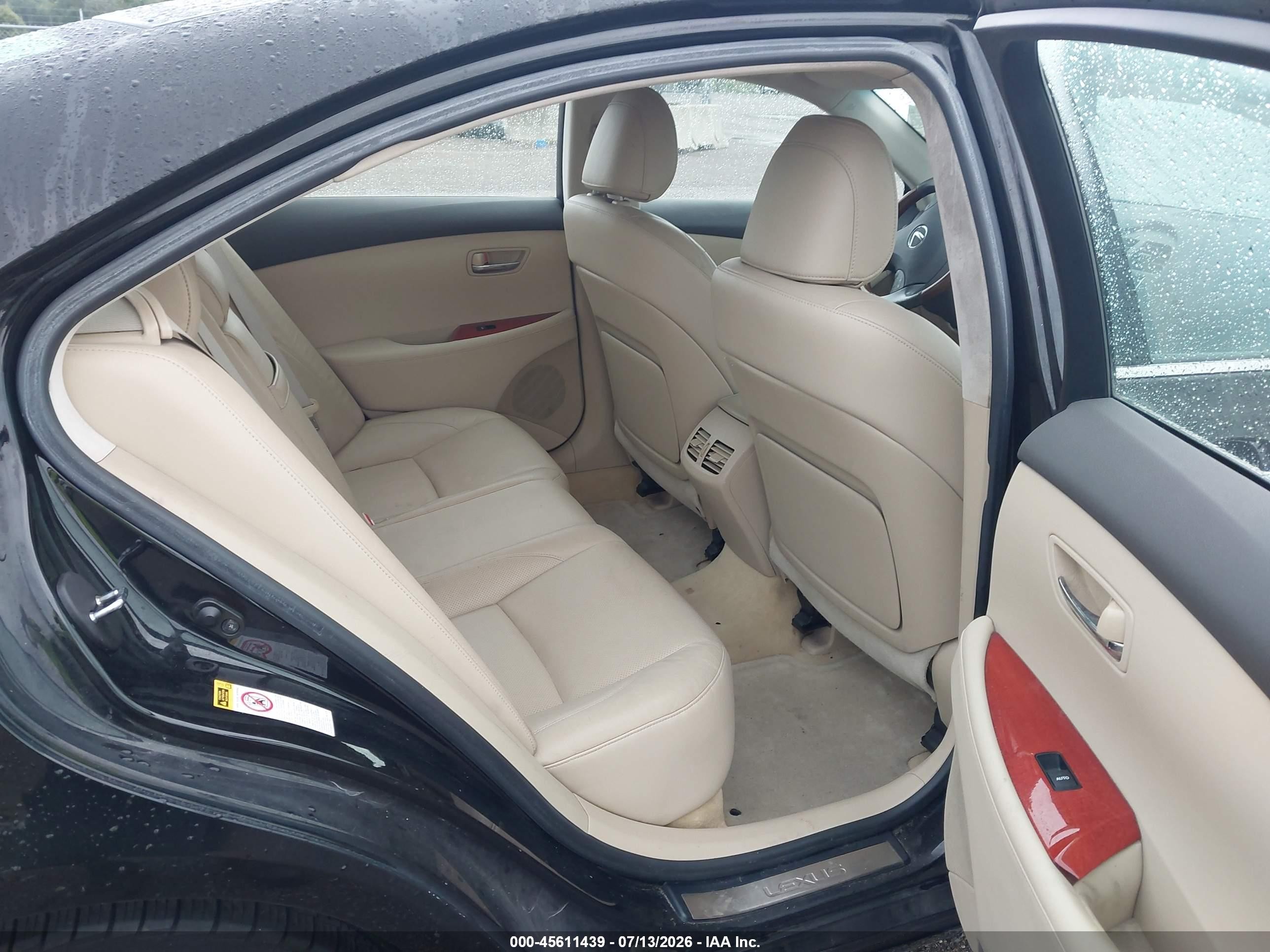 2009 Lexus Es 350   Черный vin: JTHBJ46G692310929