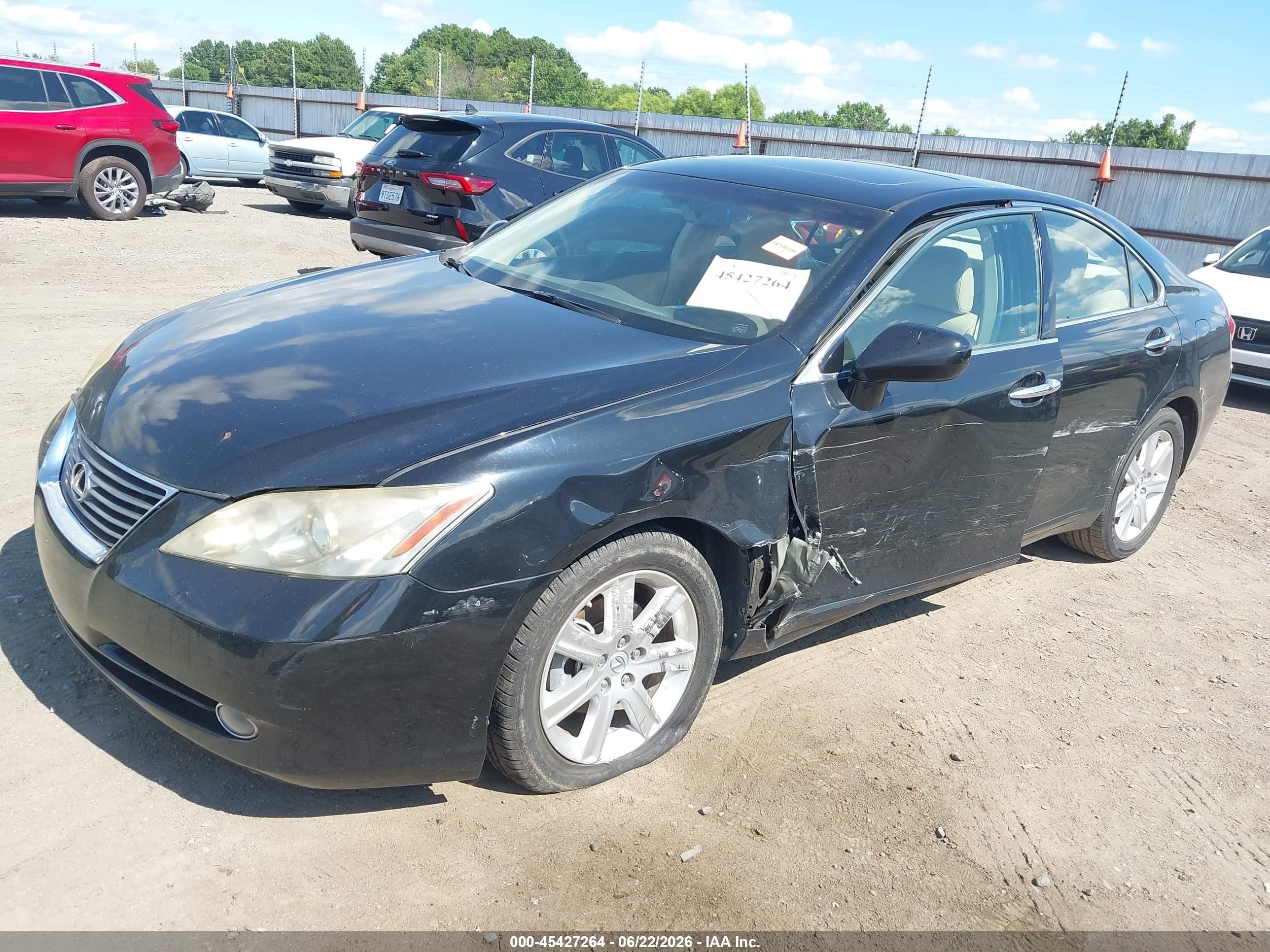 2009 Lexus Es 350   Black vin: JTHBJ46G692342022