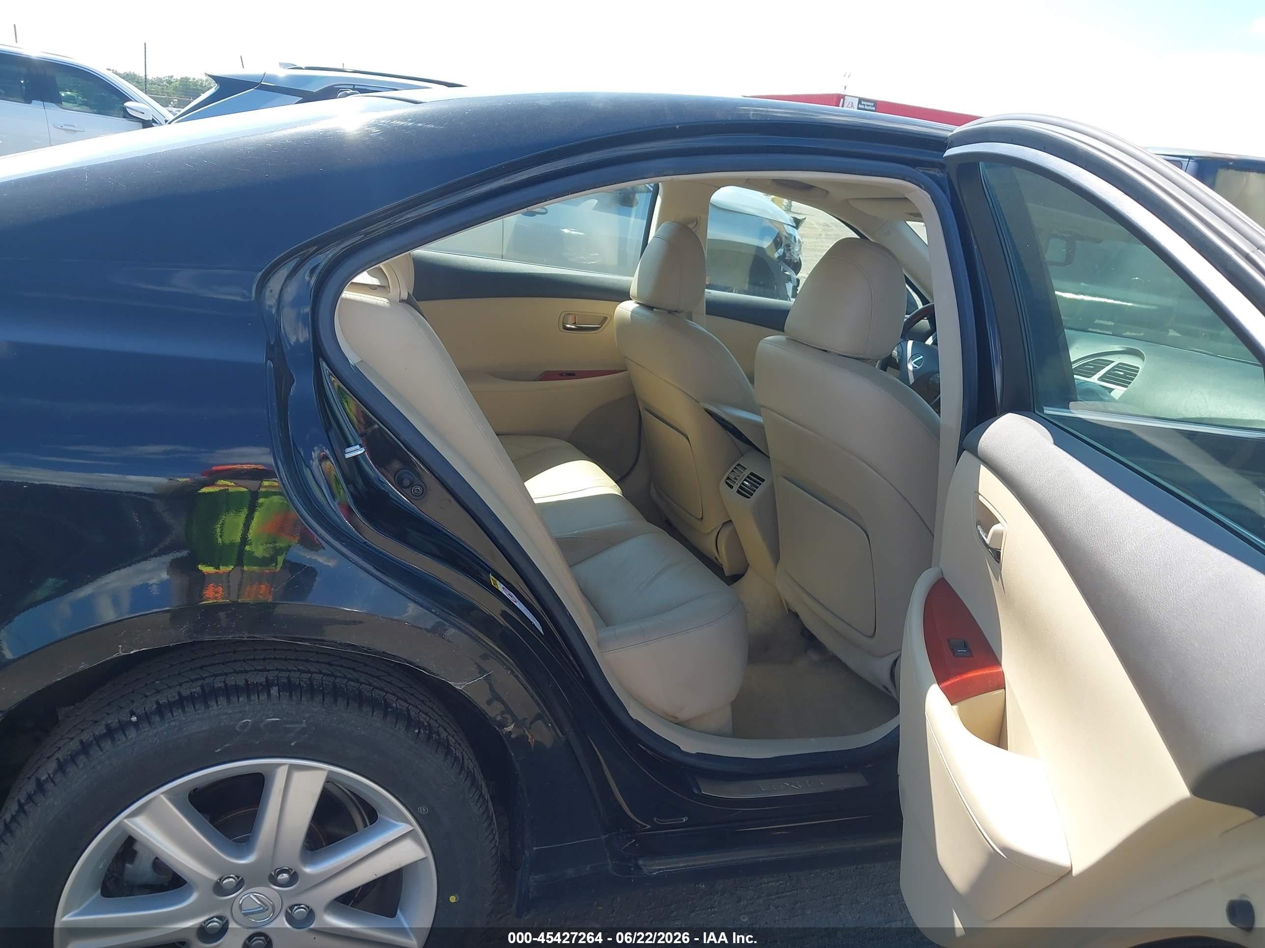 2009 Lexus Es 350   Black vin: JTHBJ46G692342022